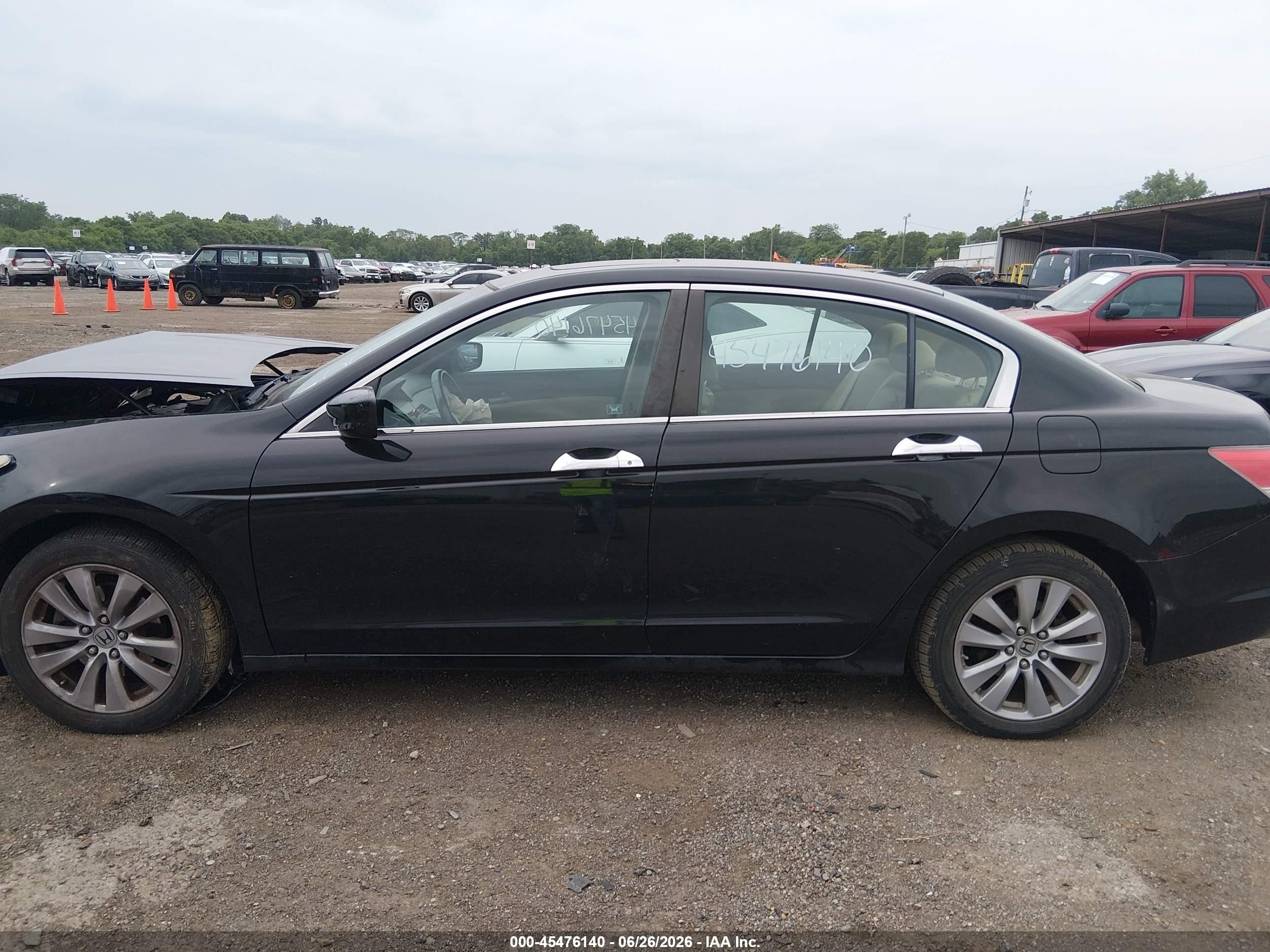 2011 Honda Accord 3.5 Ex-l Black vin: 1HGCP3F80BA008167
