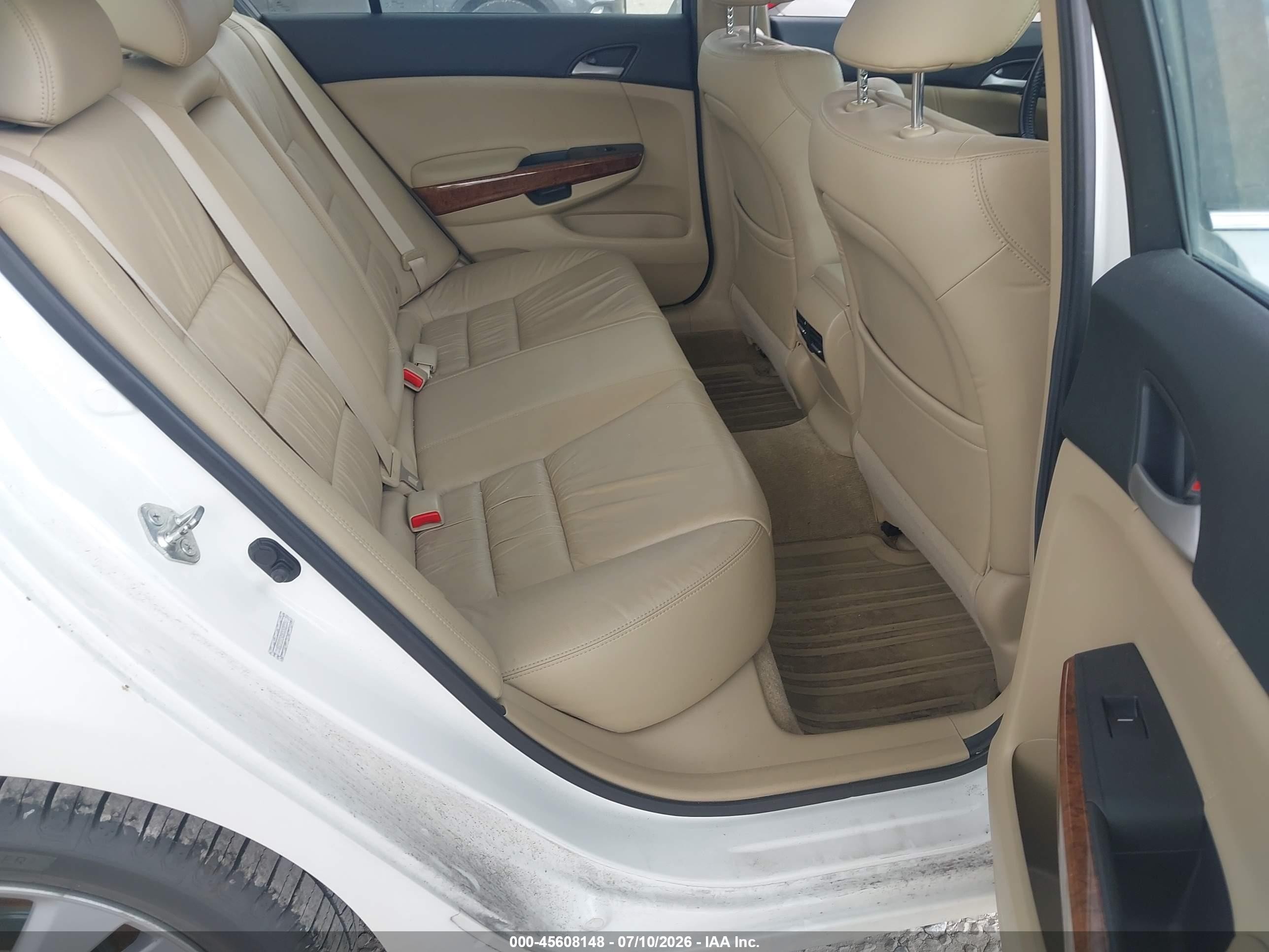 2011 Honda Accord 3.5 Ex-l White vin: 1HGCP3F80BA008556
