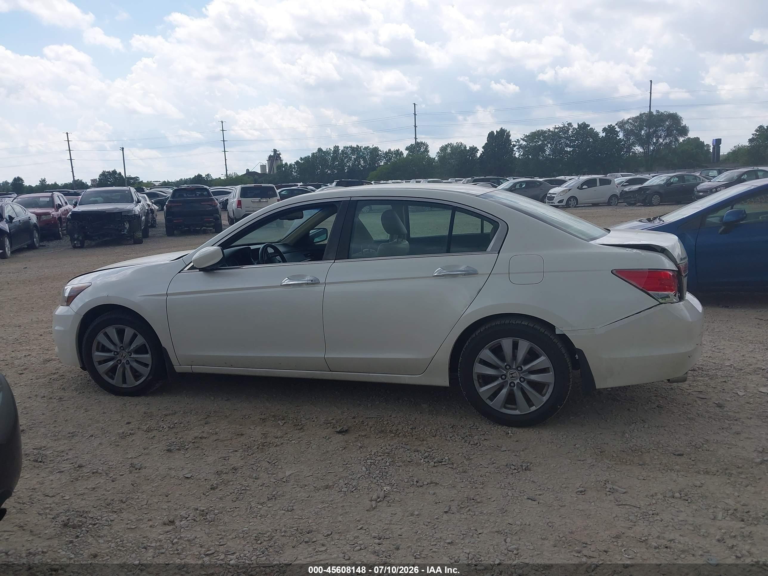 2011 Honda Accord 3.5 Ex-l White vin: 1HGCP3F80BA008556