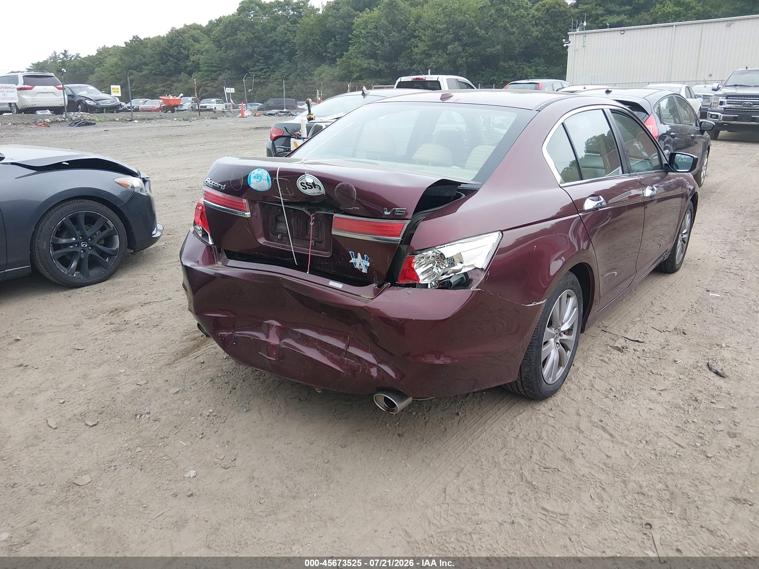 2011 Honda Accord 3.5 Ex-l Purple vin: 1HGCP3F80BA025745