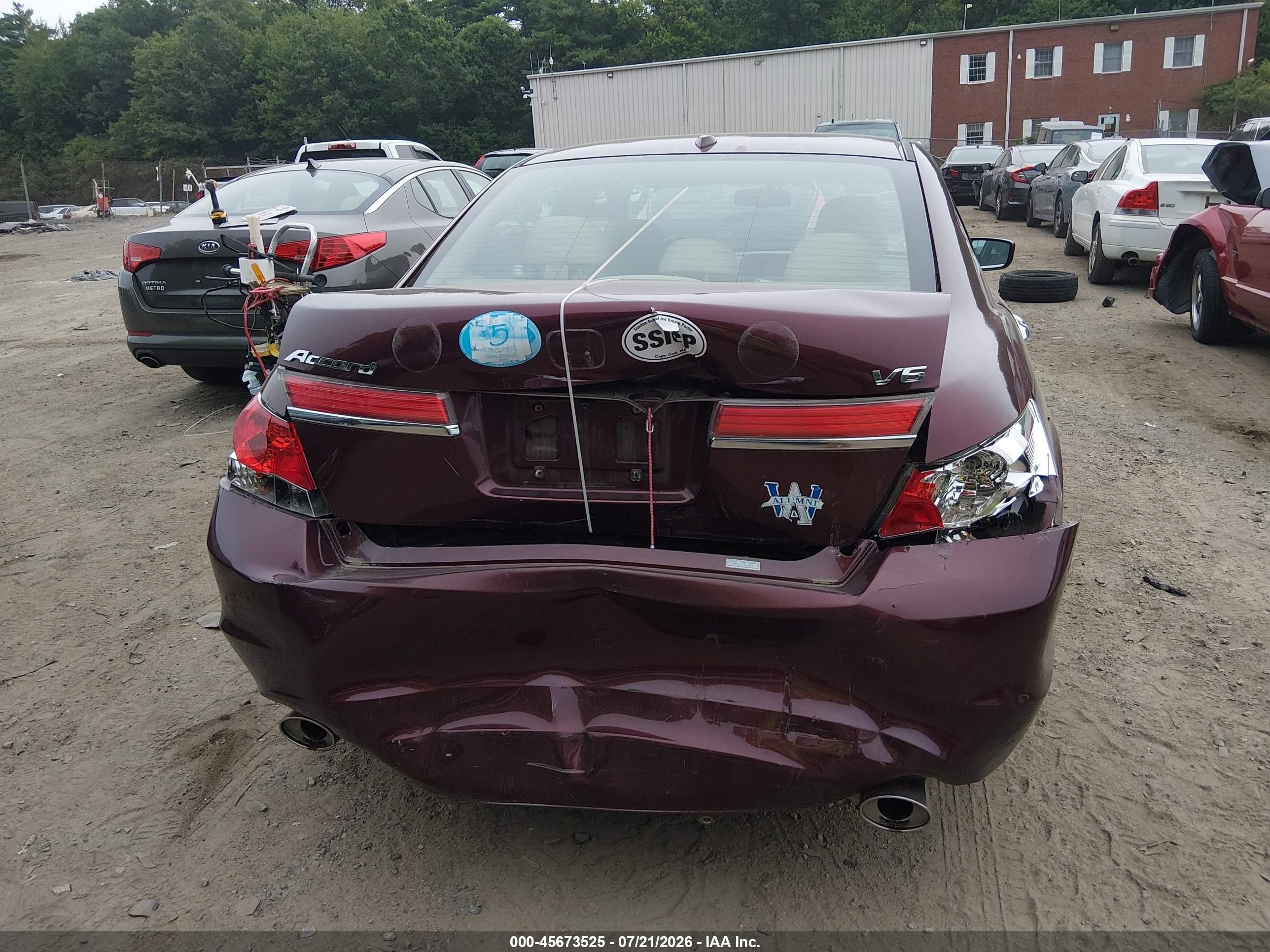 2011 Honda Accord 3.5 Ex-l Purple vin: 1HGCP3F80BA025745