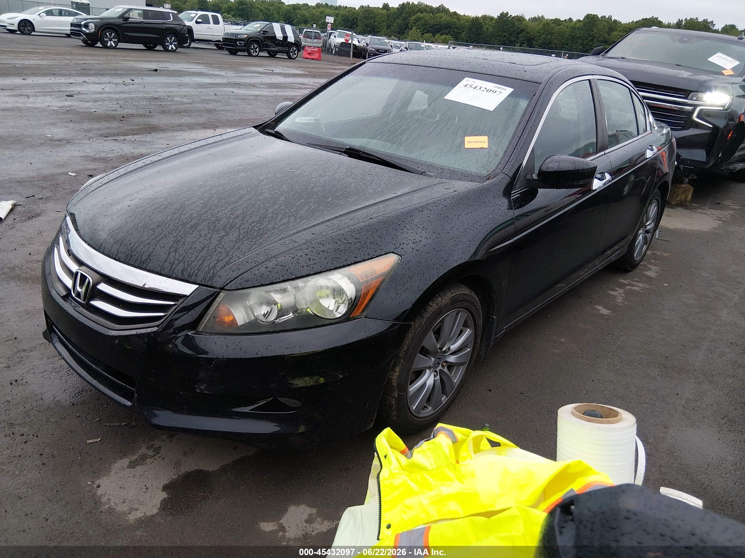 2011 Honda Accord 3.5 Ex-l Black vin: 1HGCP3F80BA028063