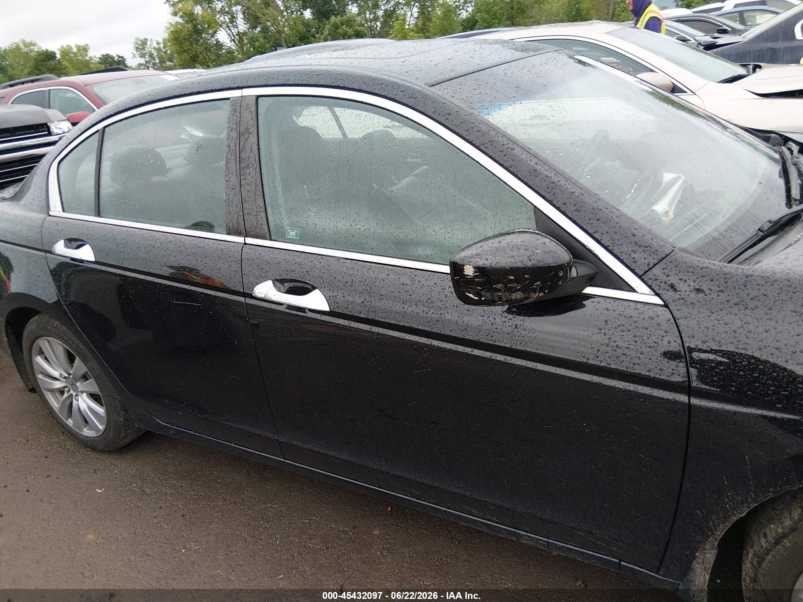2011 Honda Accord 3.5 Ex-l Black vin: 1HGCP3F80BA028063