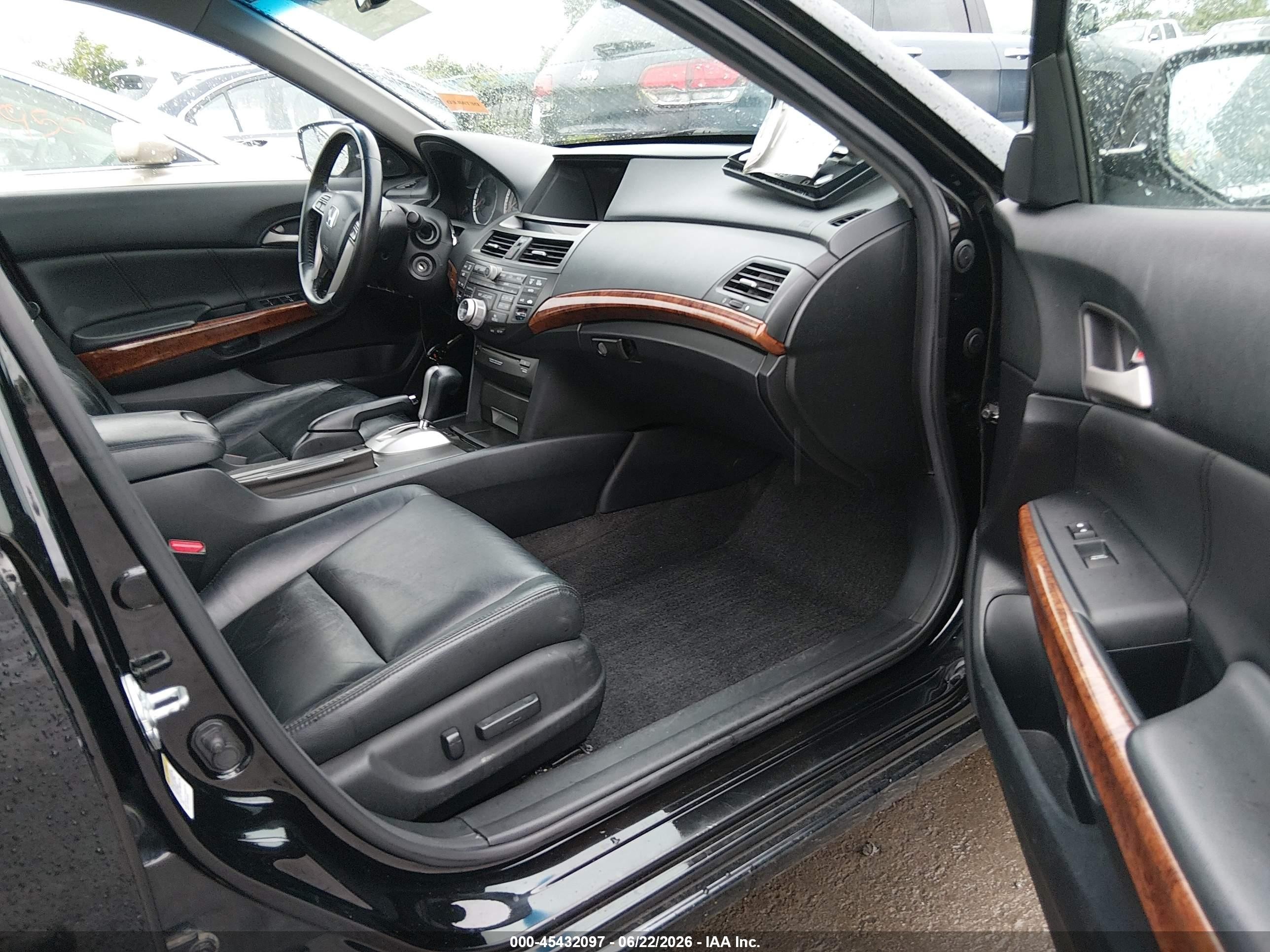 2011 Honda Accord 3.5 Ex-l Black vin: 1HGCP3F80BA028063