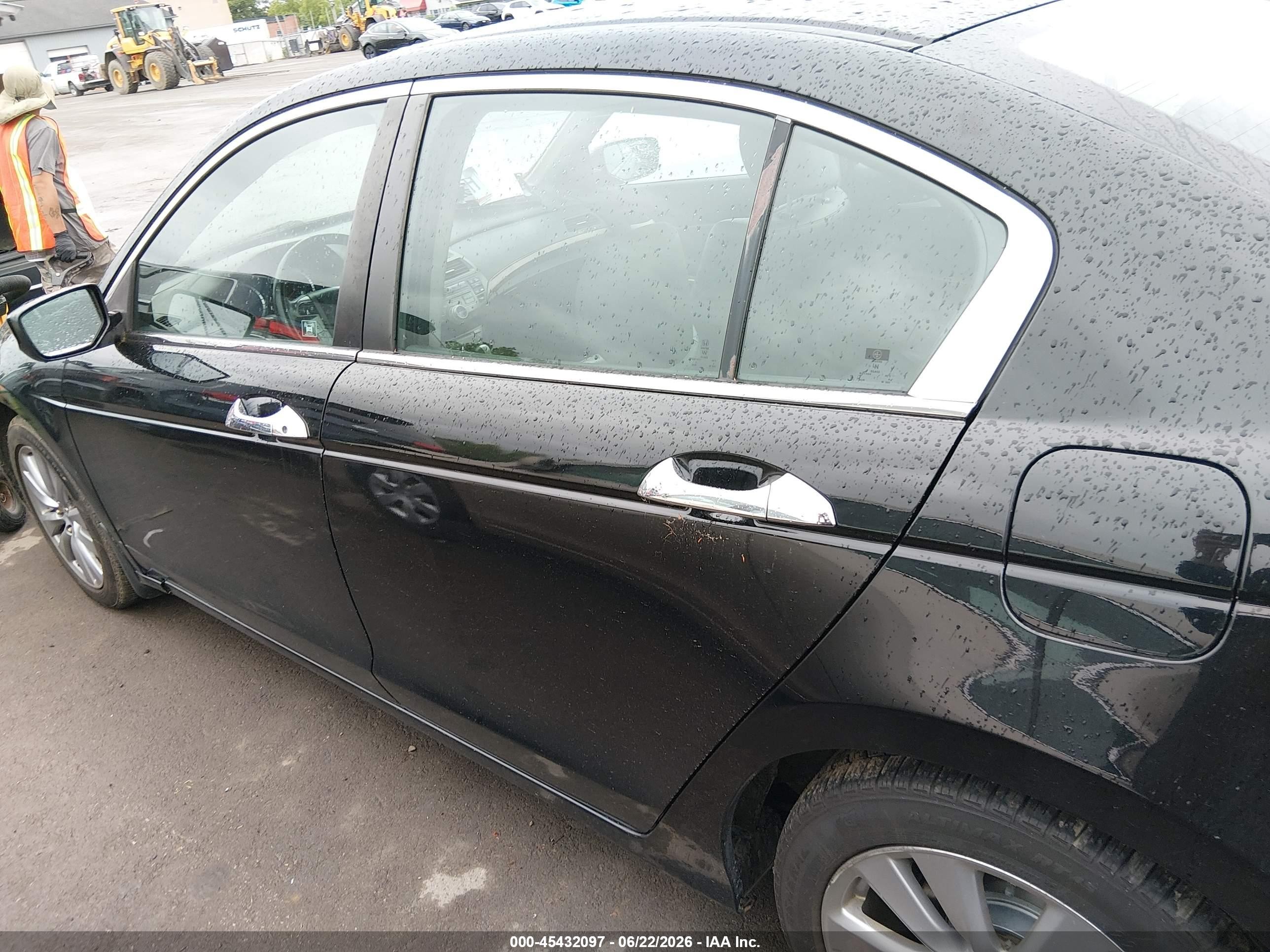 2011 Honda Accord 3.5 Ex-l Black vin: 1HGCP3F80BA028063