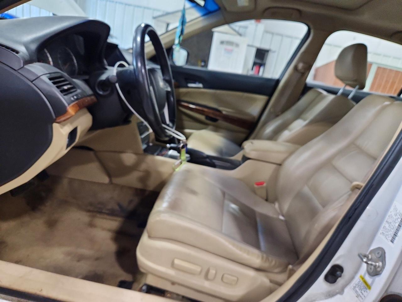 2012 Honda Accord Exl White vin: 1HGCP3F80CA009482