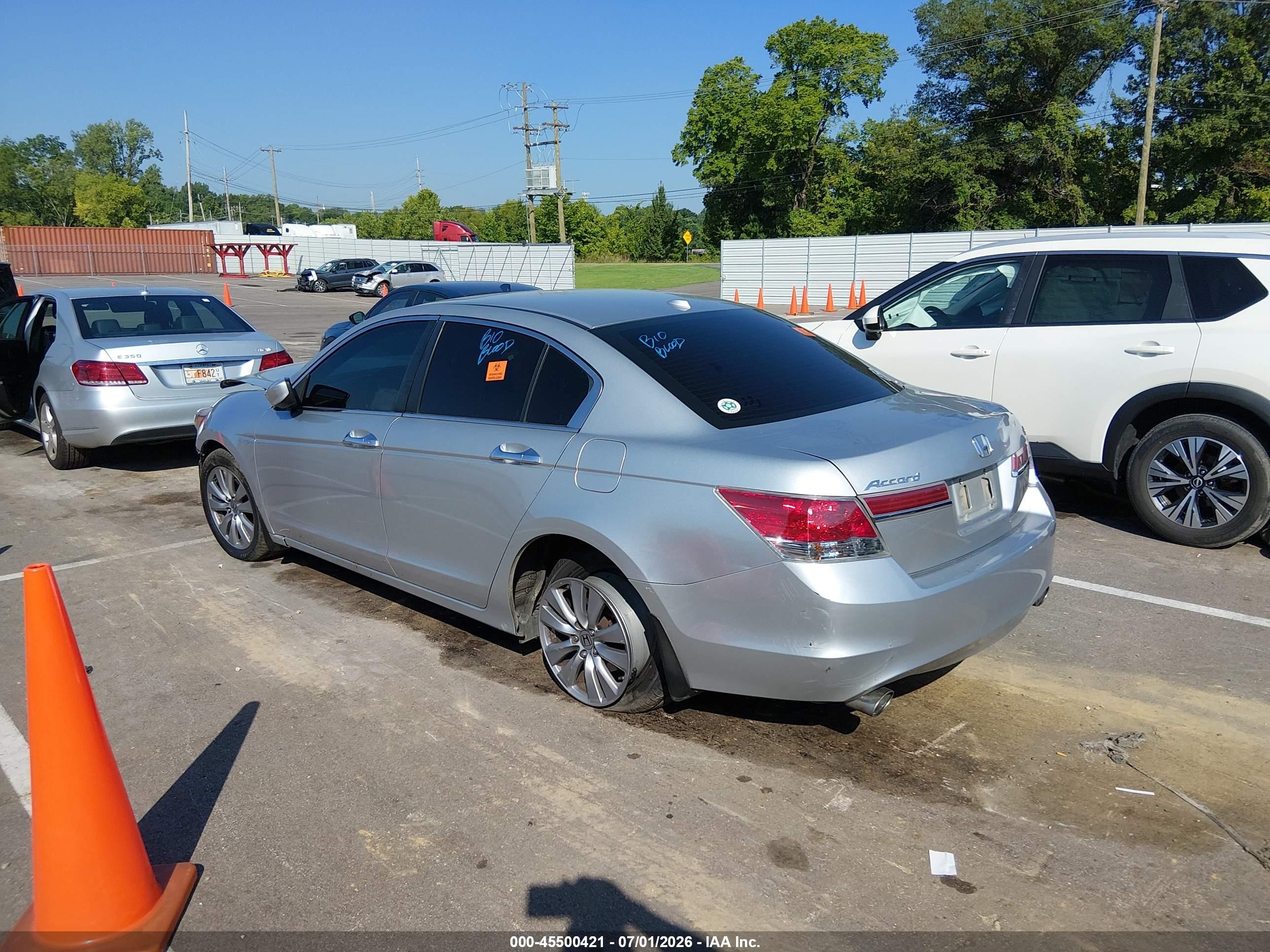 2012 Honda Accord 3.5 Ex-l Silver vin: 1HGCP3F80CA009899