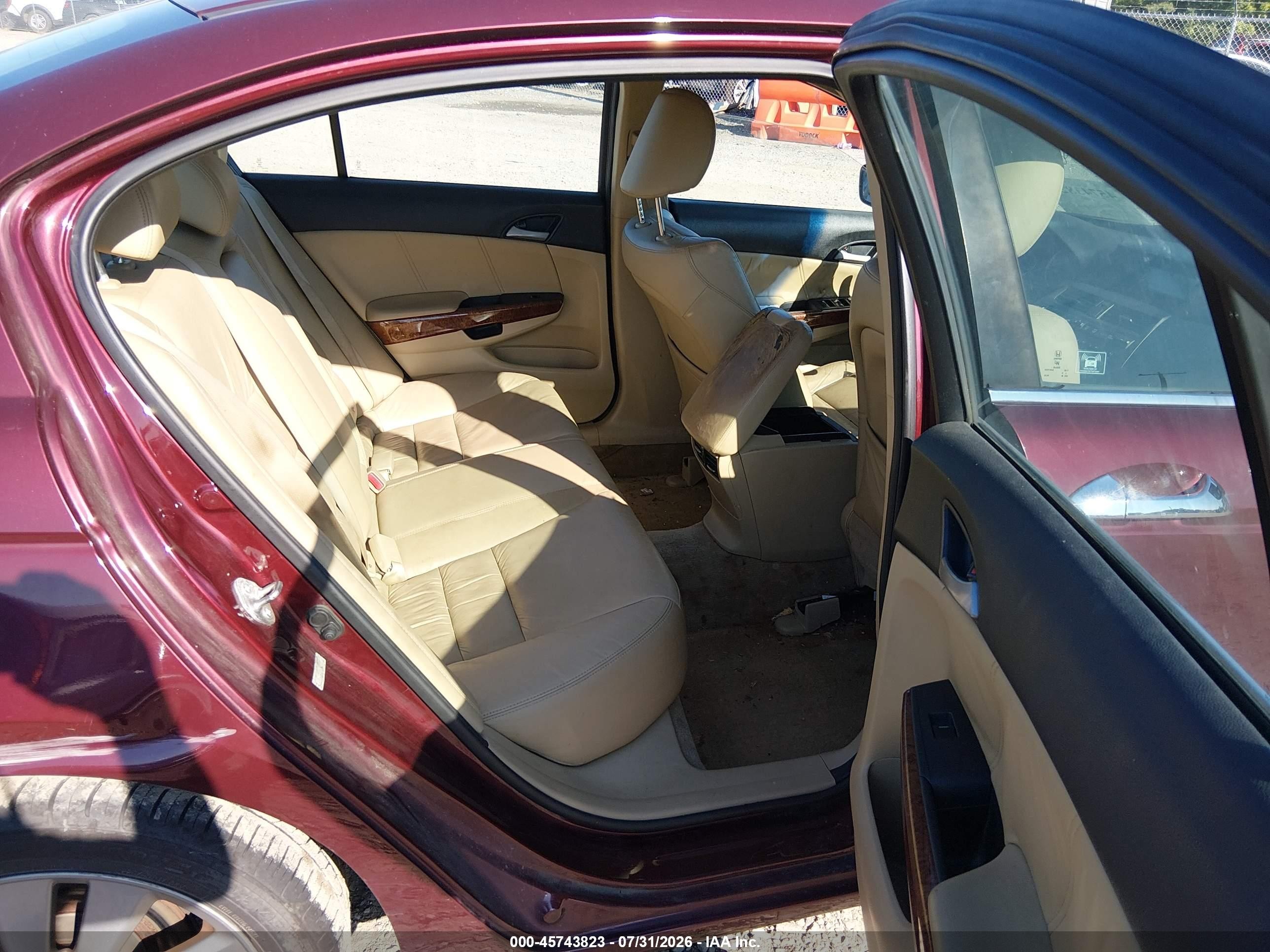 2012 Honda Accord 3.5 Ex-l Бордовый vin: 1HGCP3F80CA014486