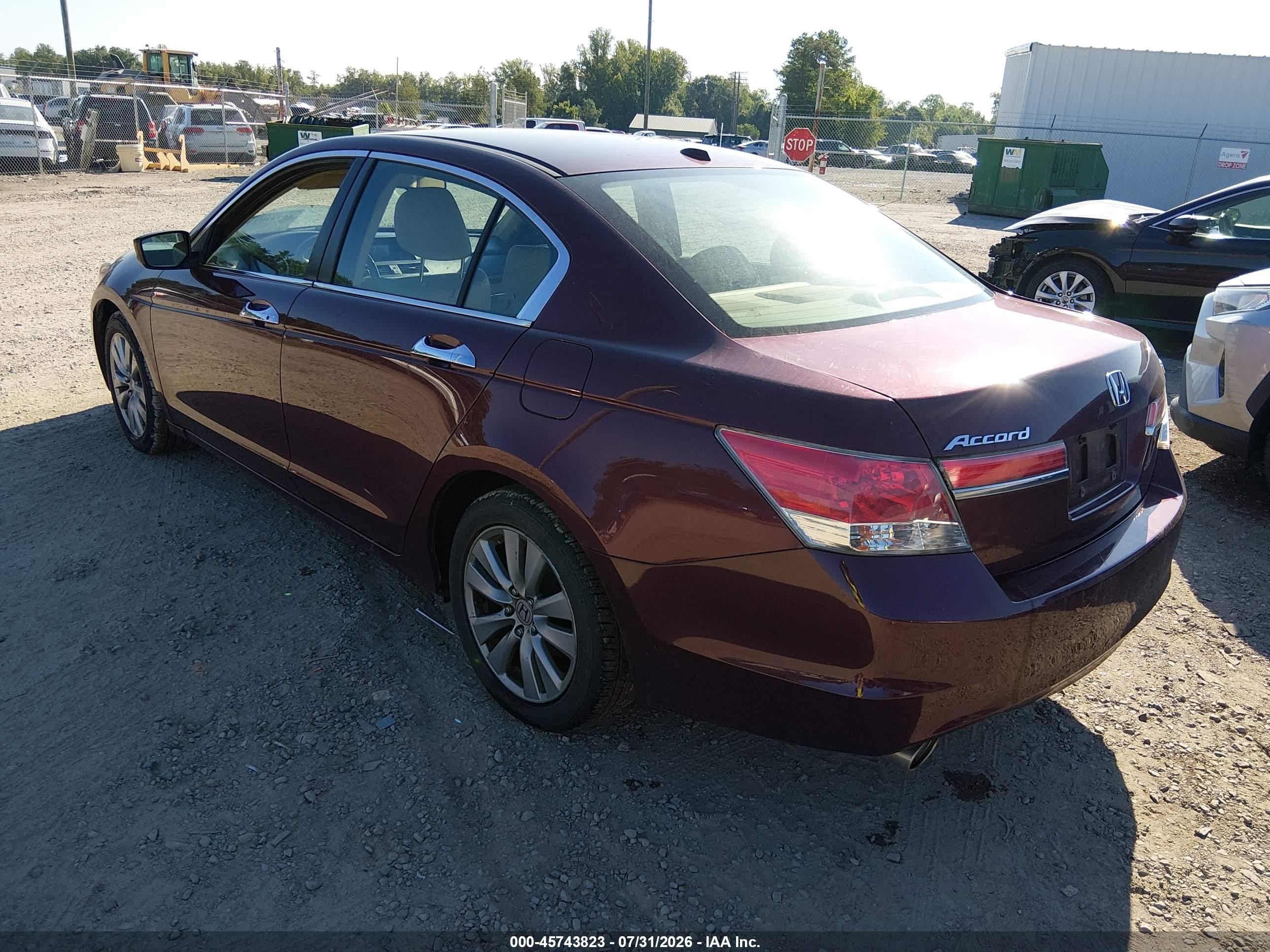 2012 Honda Accord 3.5 Ex-l Бордовый vin: 1HGCP3F80CA014486