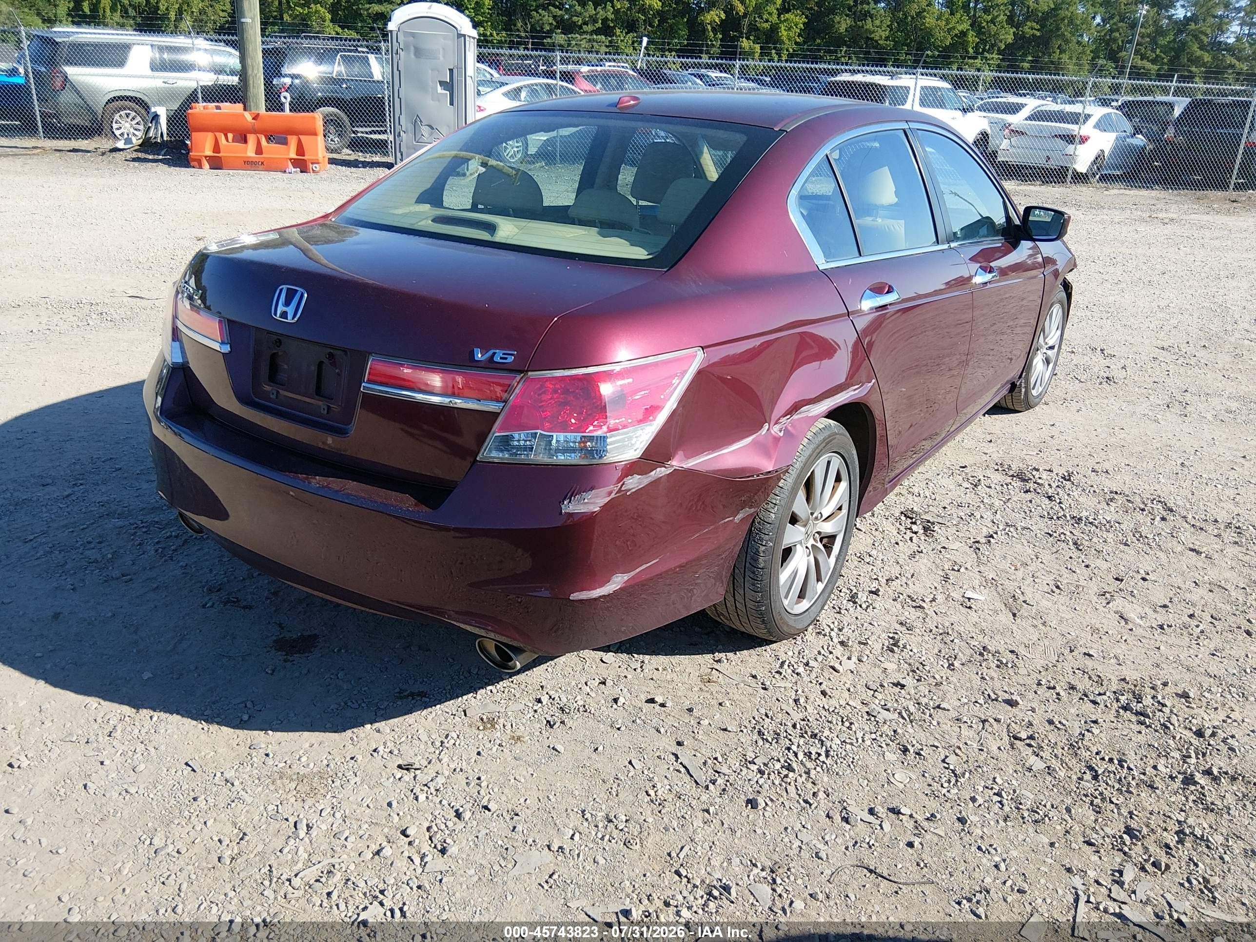 2012 Honda Accord 3.5 Ex-l Бордовый vin: 1HGCP3F80CA014486