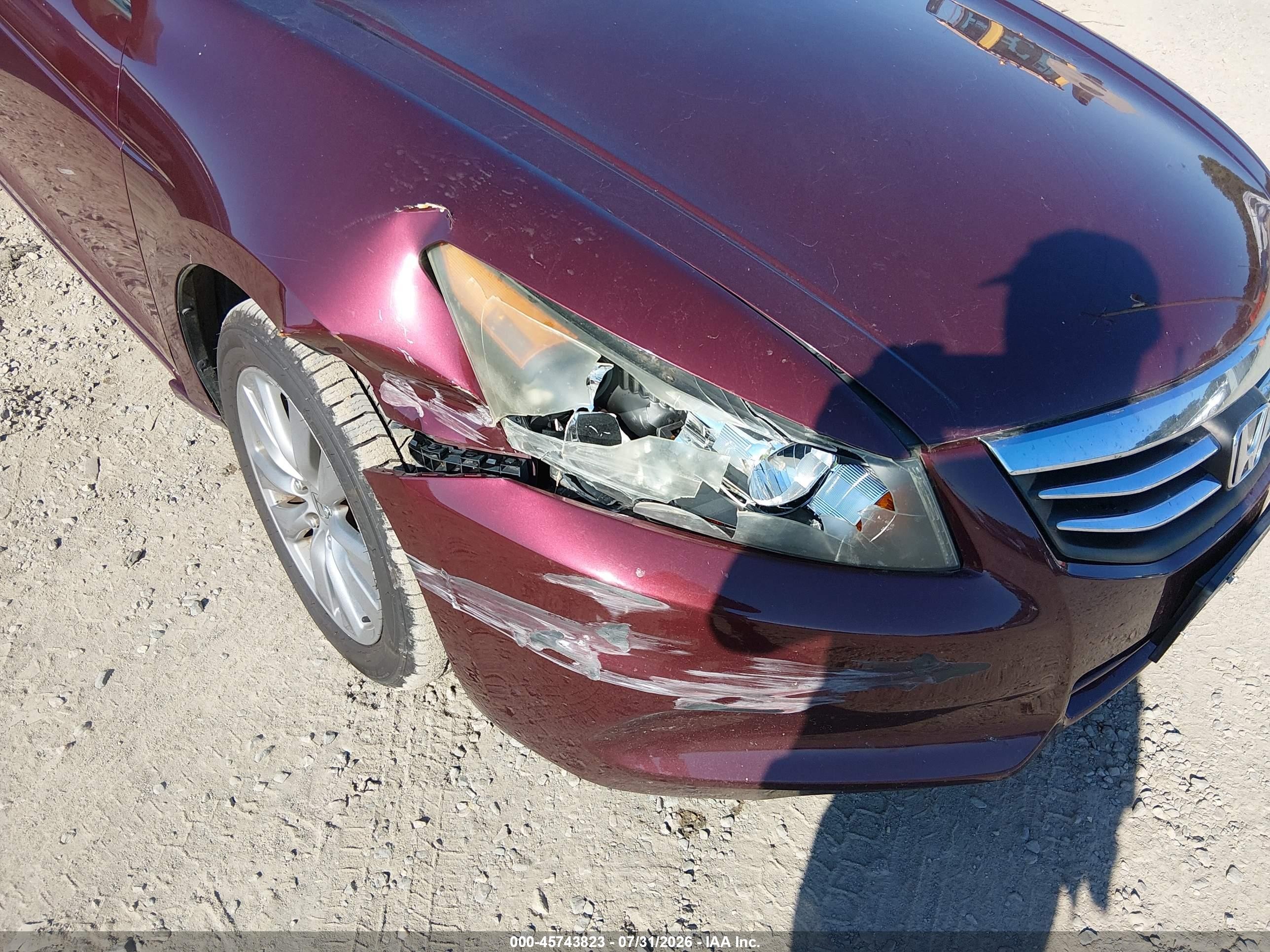 2012 Honda Accord 3.5 Ex-l Бордовый vin: 1HGCP3F80CA014486