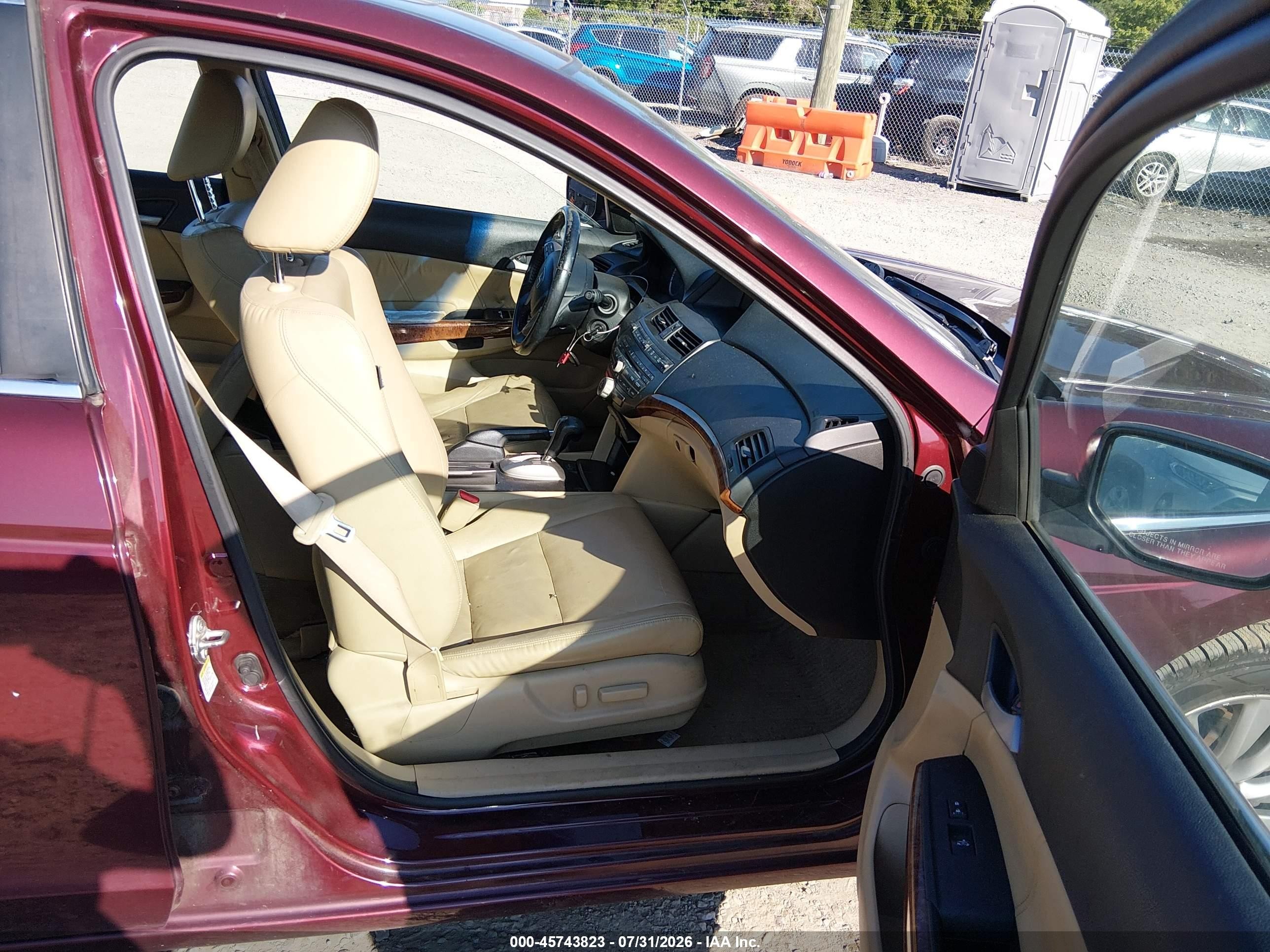 2012 Honda Accord 3.5 Ex-l Бордовый vin: 1HGCP3F80CA014486