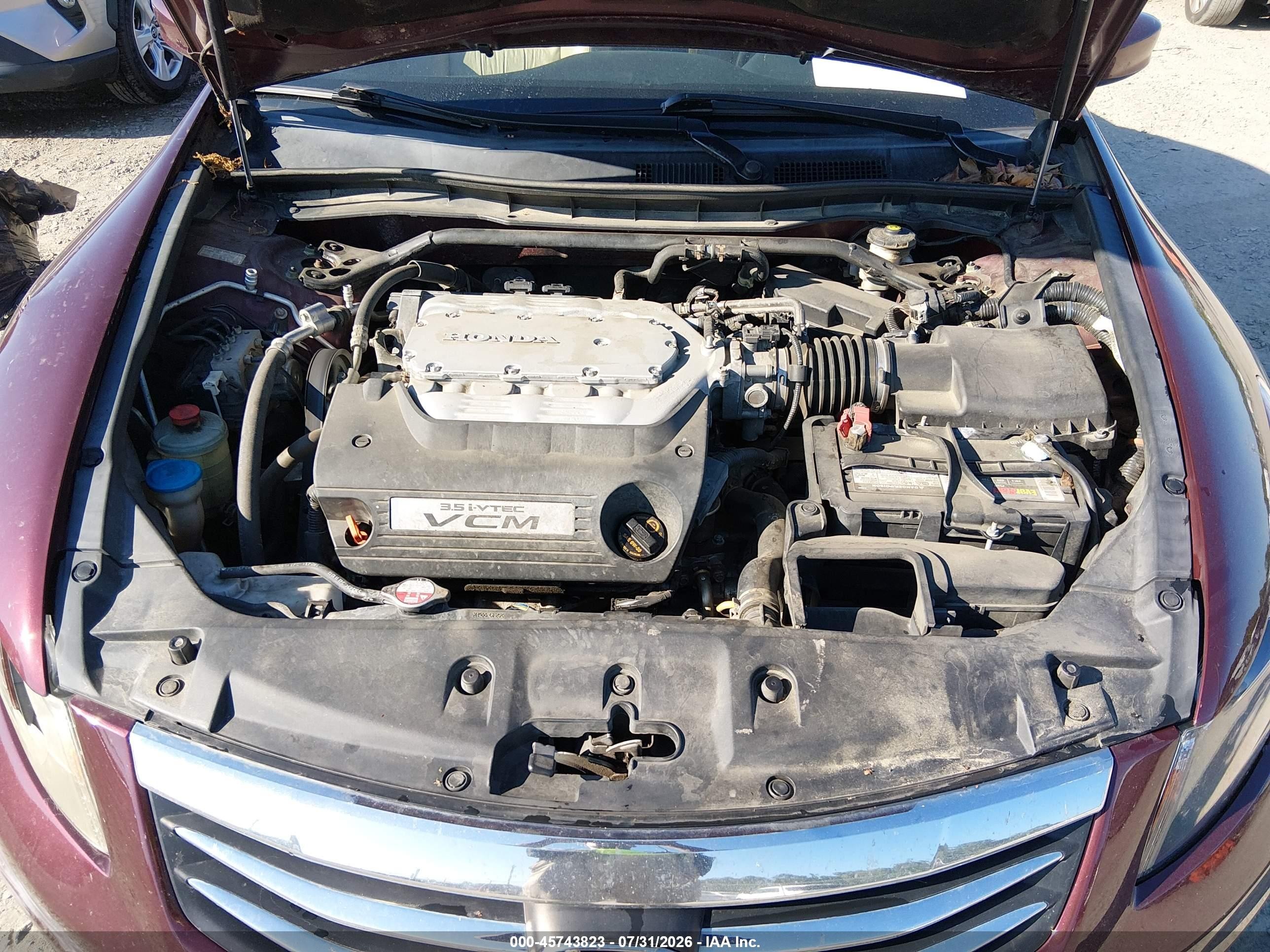 2012 Honda Accord 3.5 Ex-l Бордовый vin: 1HGCP3F80CA014486