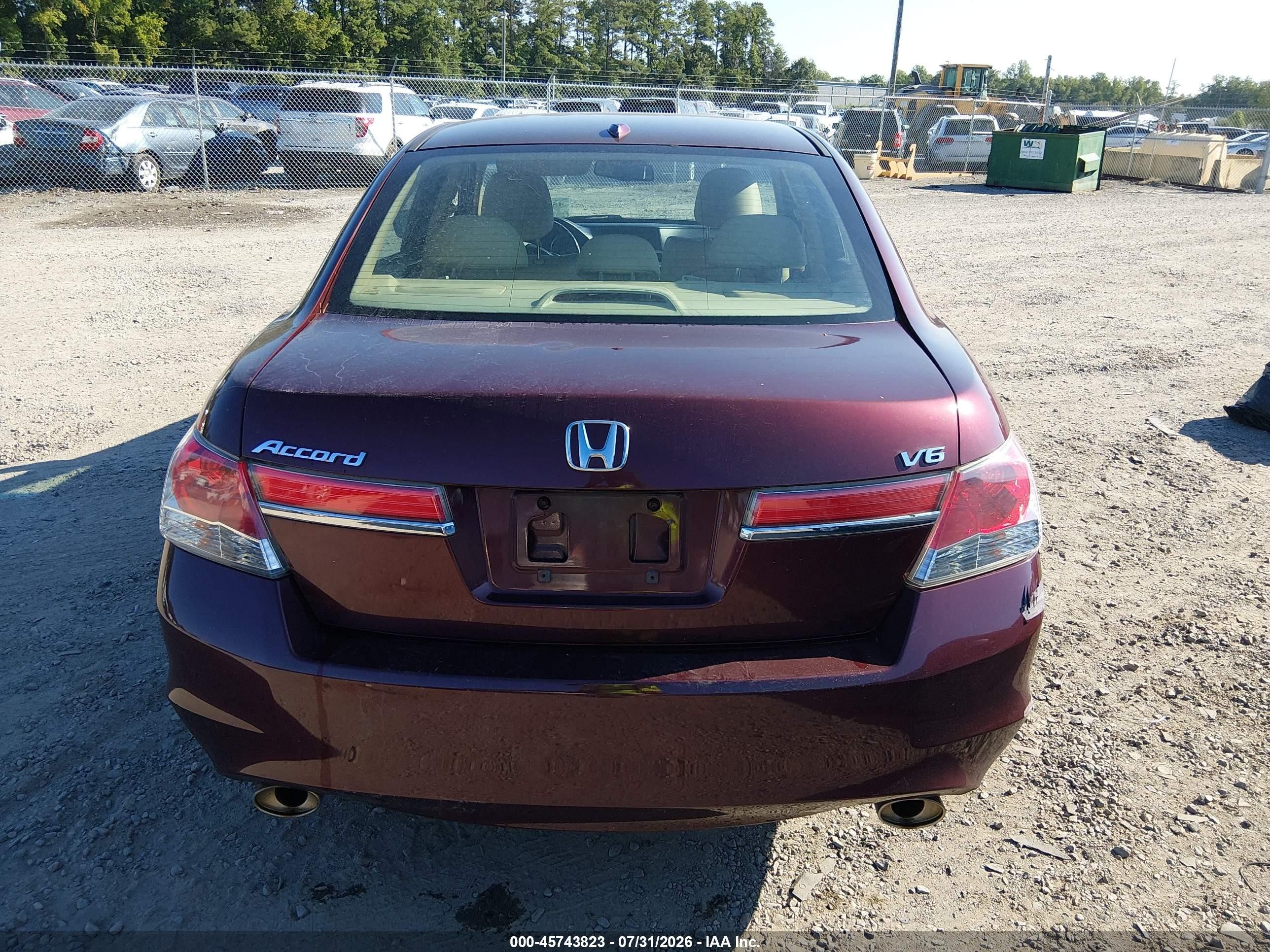 2012 Honda Accord 3.5 Ex-l Бордовый vin: 1HGCP3F80CA014486
