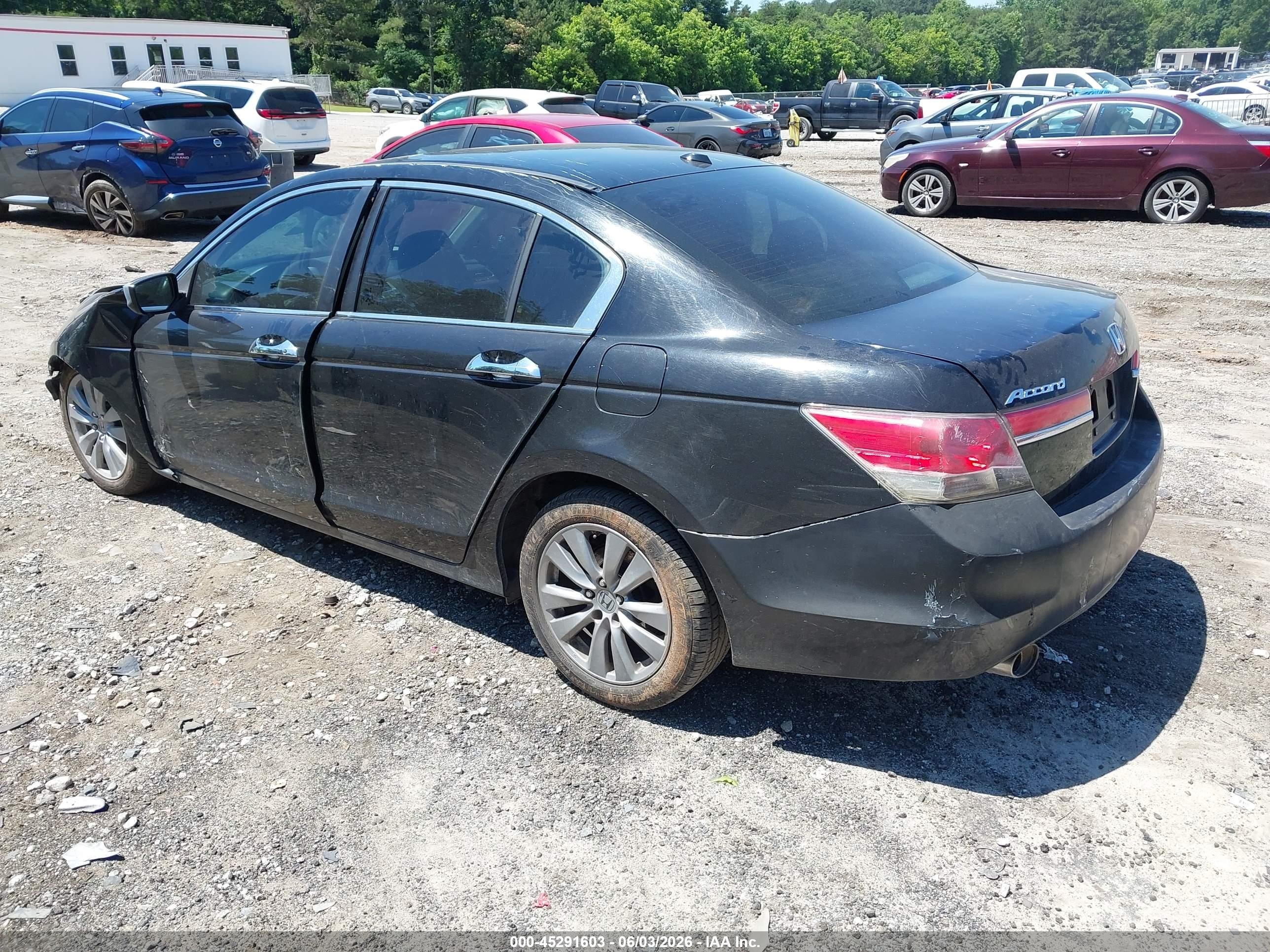 2012 Honda Accord 3.5 Ex-l Black vin: 1HGCP3F80CA021650