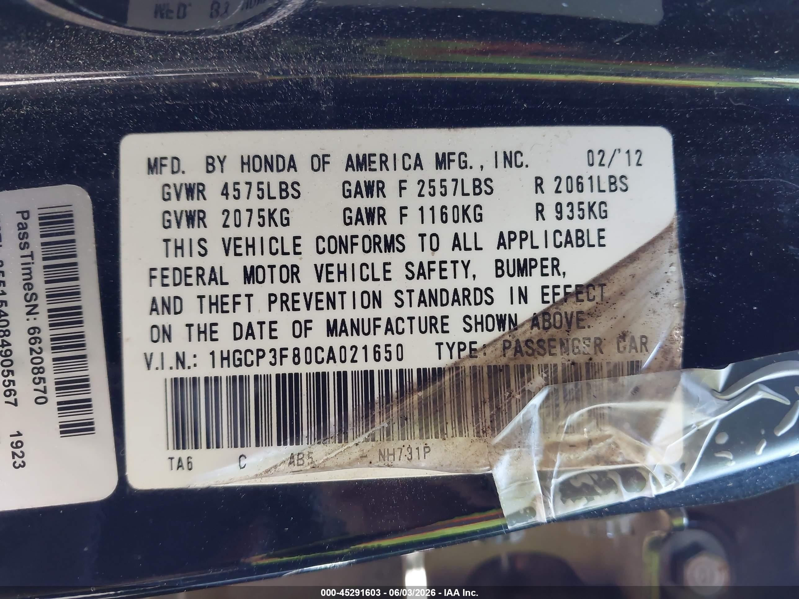 2012 Honda Accord 3.5 Ex-l Black vin: 1HGCP3F80CA021650