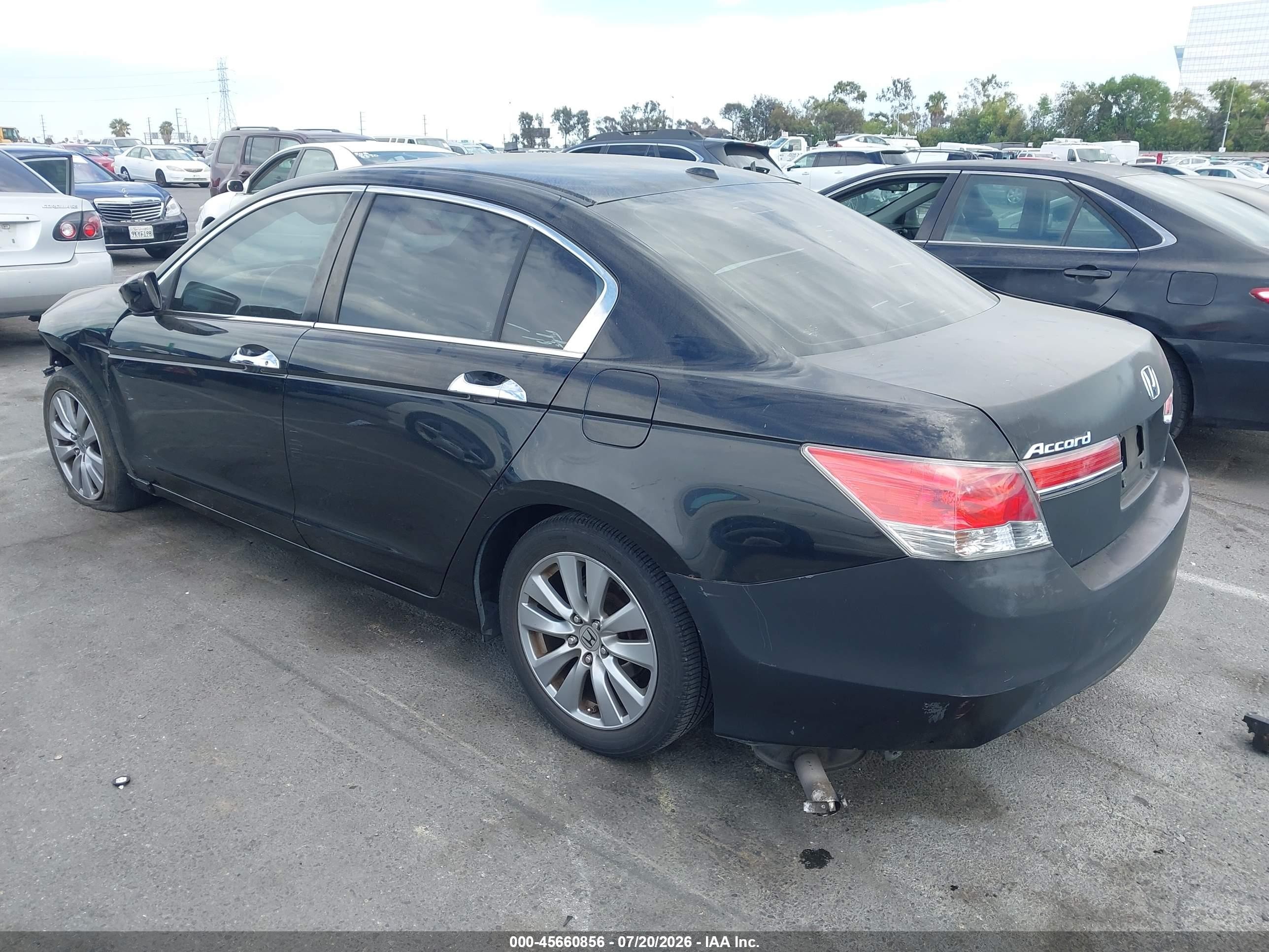 2012 Honda Accord 3.5 Ex-l Черный vin: 1HGCP3F80CA022622