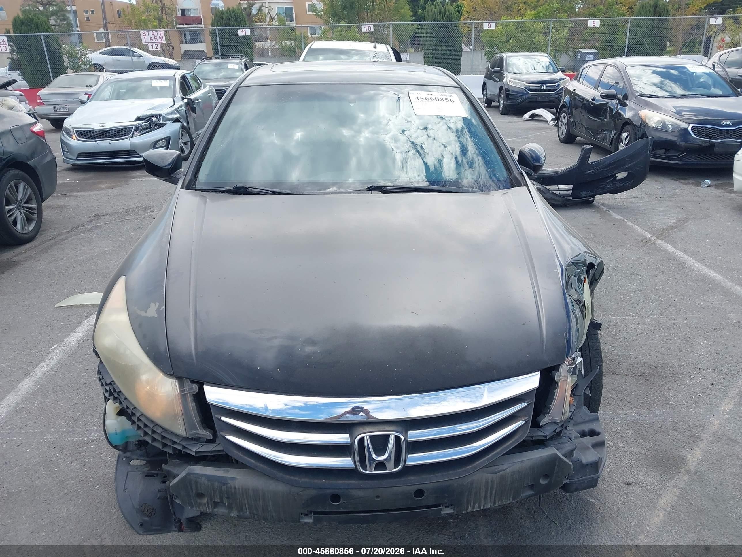 2012 Honda Accord 3.5 Ex-l Черный vin: 1HGCP3F80CA022622