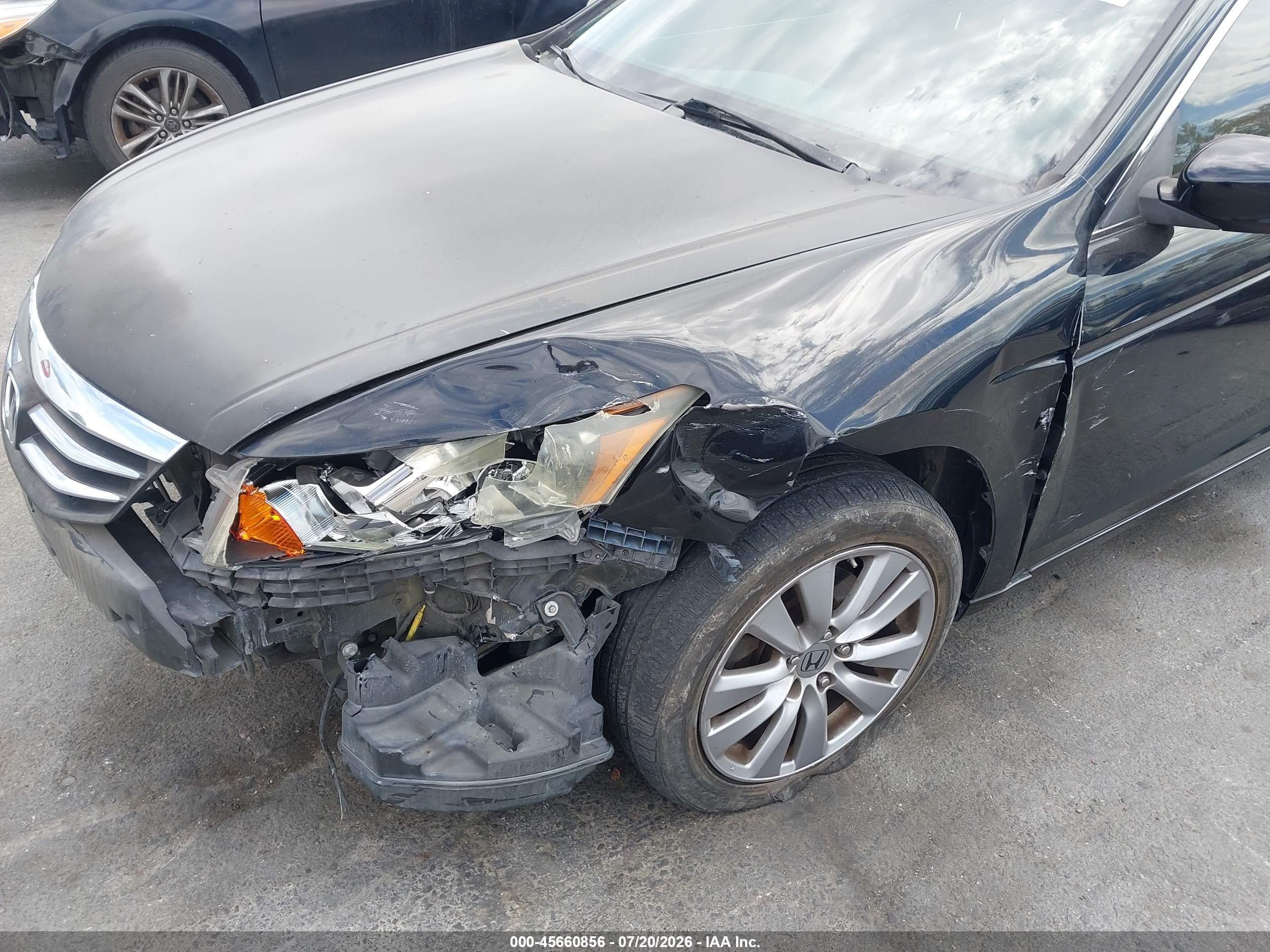 2012 Honda Accord 3.5 Ex-l Черный vin: 1HGCP3F80CA022622