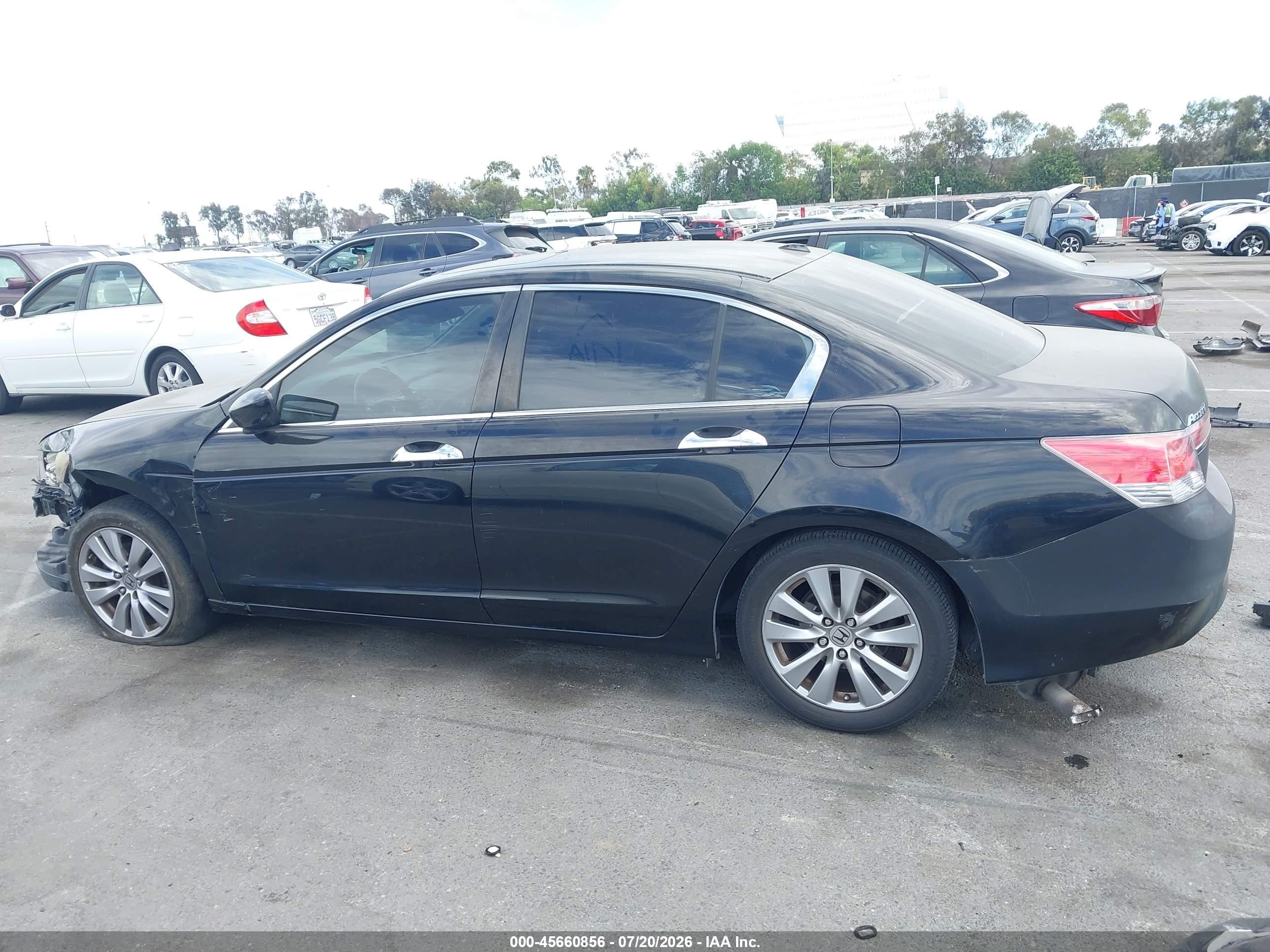 2012 Honda Accord 3.5 Ex-l Черный vin: 1HGCP3F80CA022622