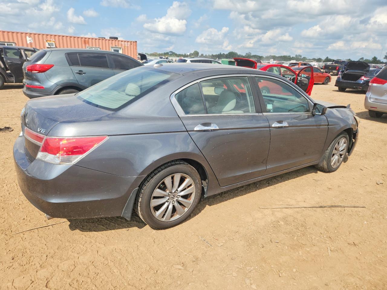 2012 Honda Accord Exl Серый vin: 1HGCP3F80CA029523