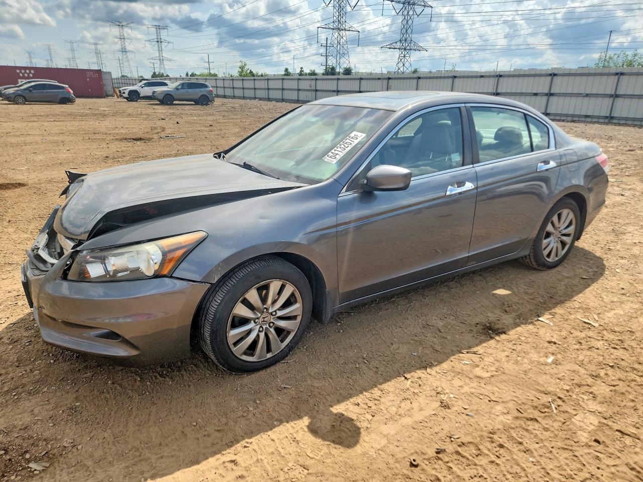 2012 Honda Accord Exl Серый vin: 1HGCP3F80CA029523