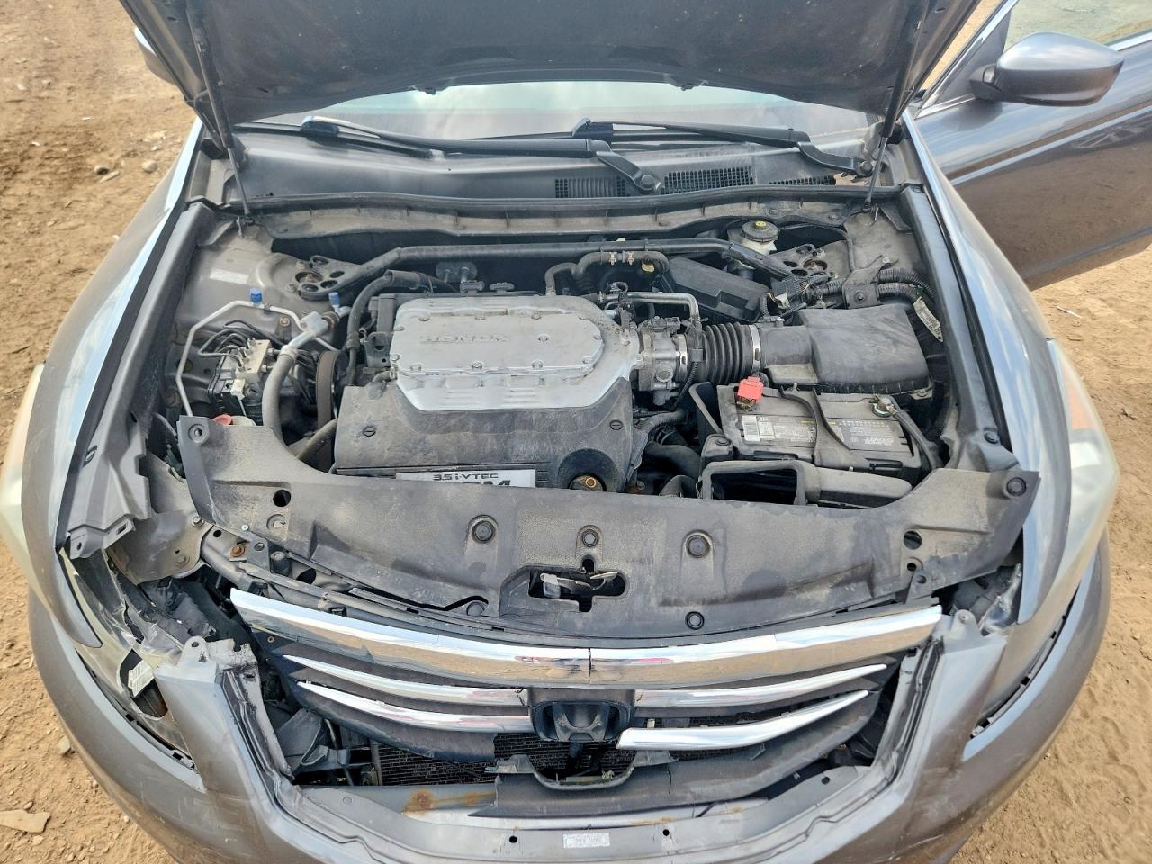 2012 Honda Accord Exl Серый vin: 1HGCP3F80CA029523