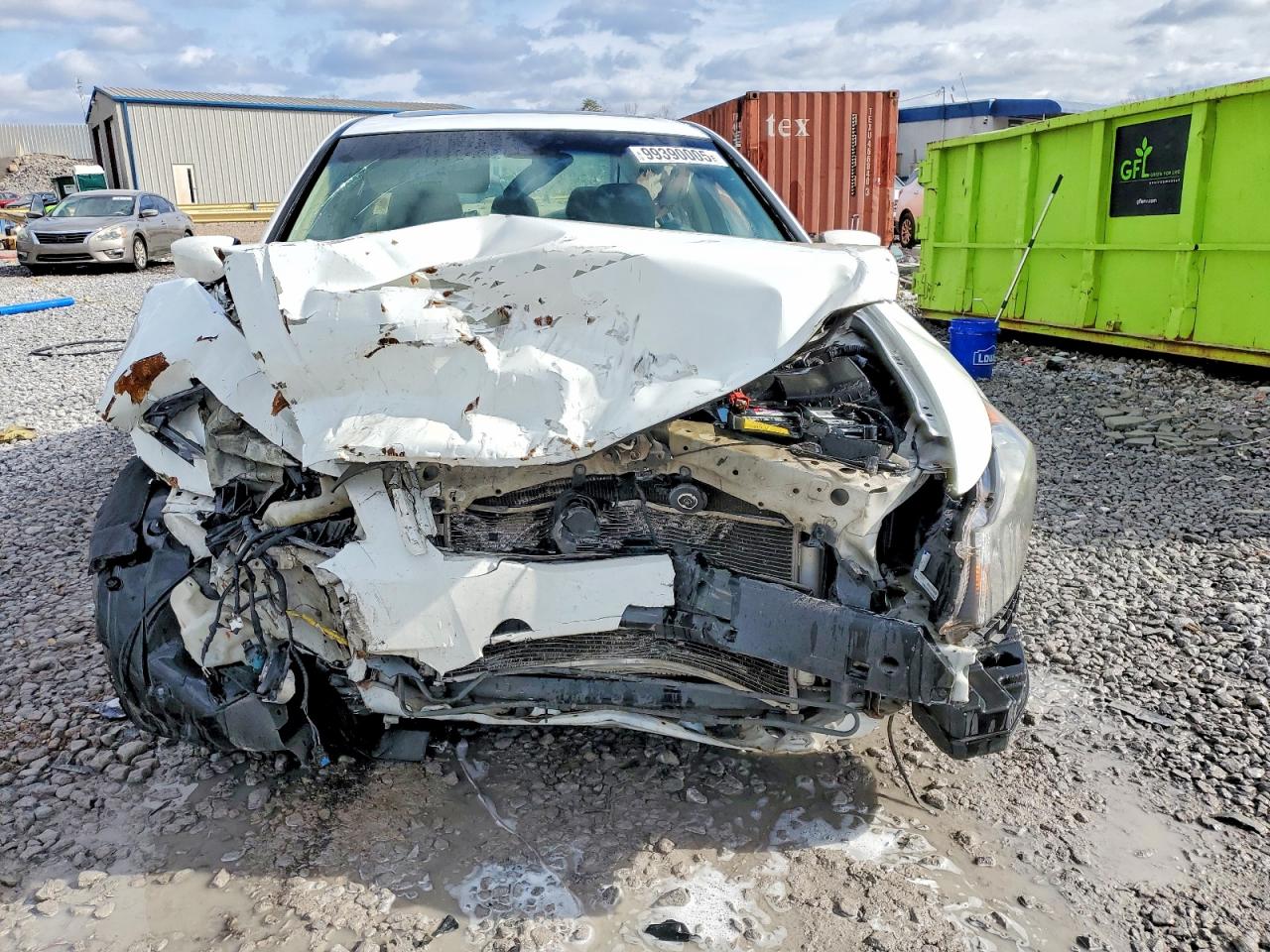 2012 Honda Accord Exl White vin: 1HGCP3F80CA030994