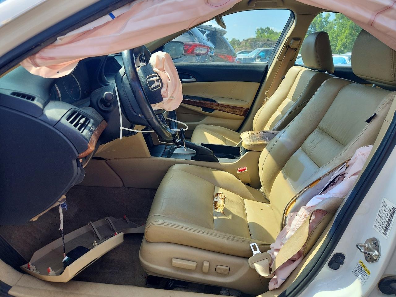2012 Honda Accord Exl White vin: 1HGCP3F80CA030994