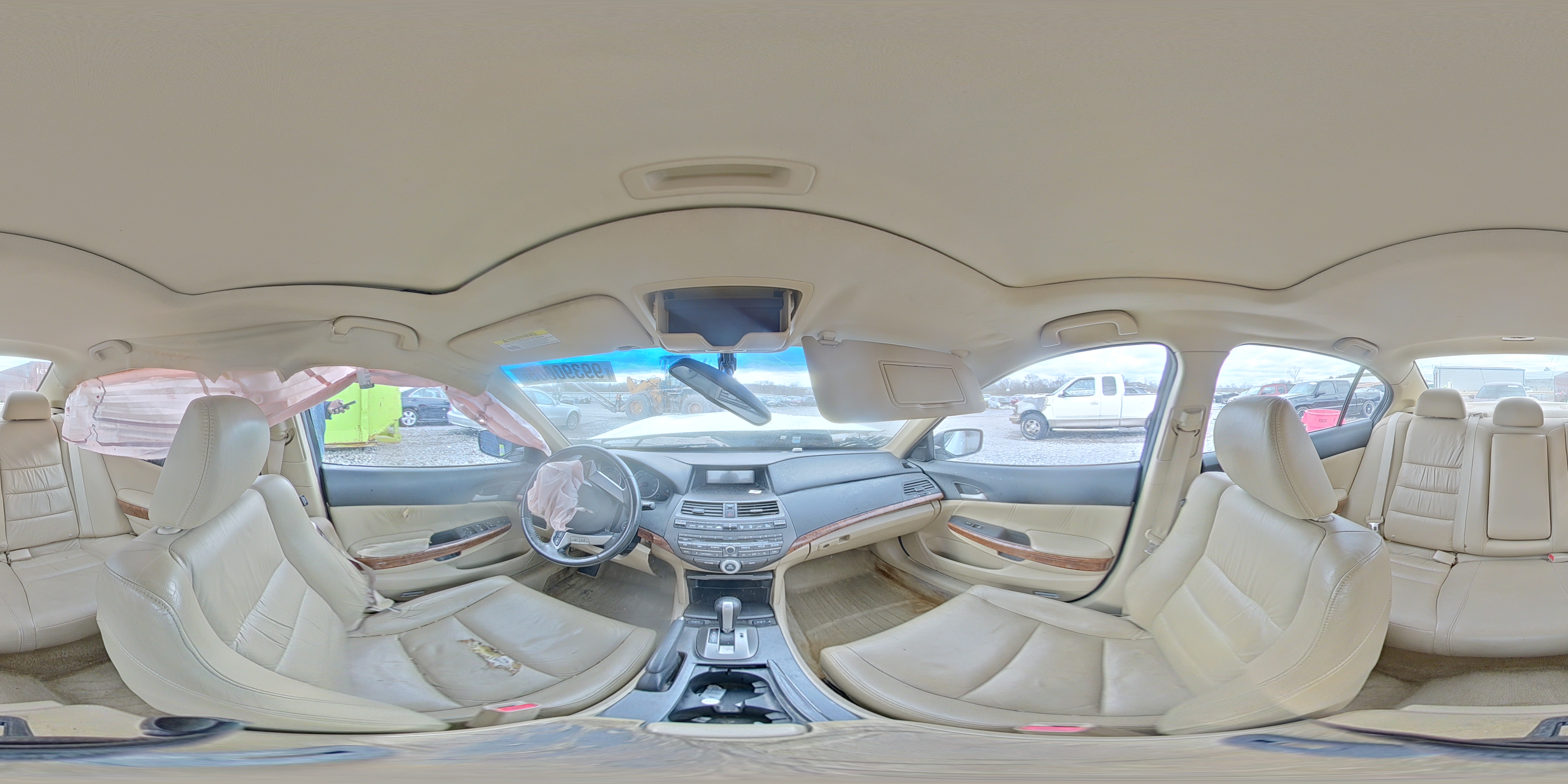 2012 Honda Accord Exl White vin: 1HGCP3F80CA030994