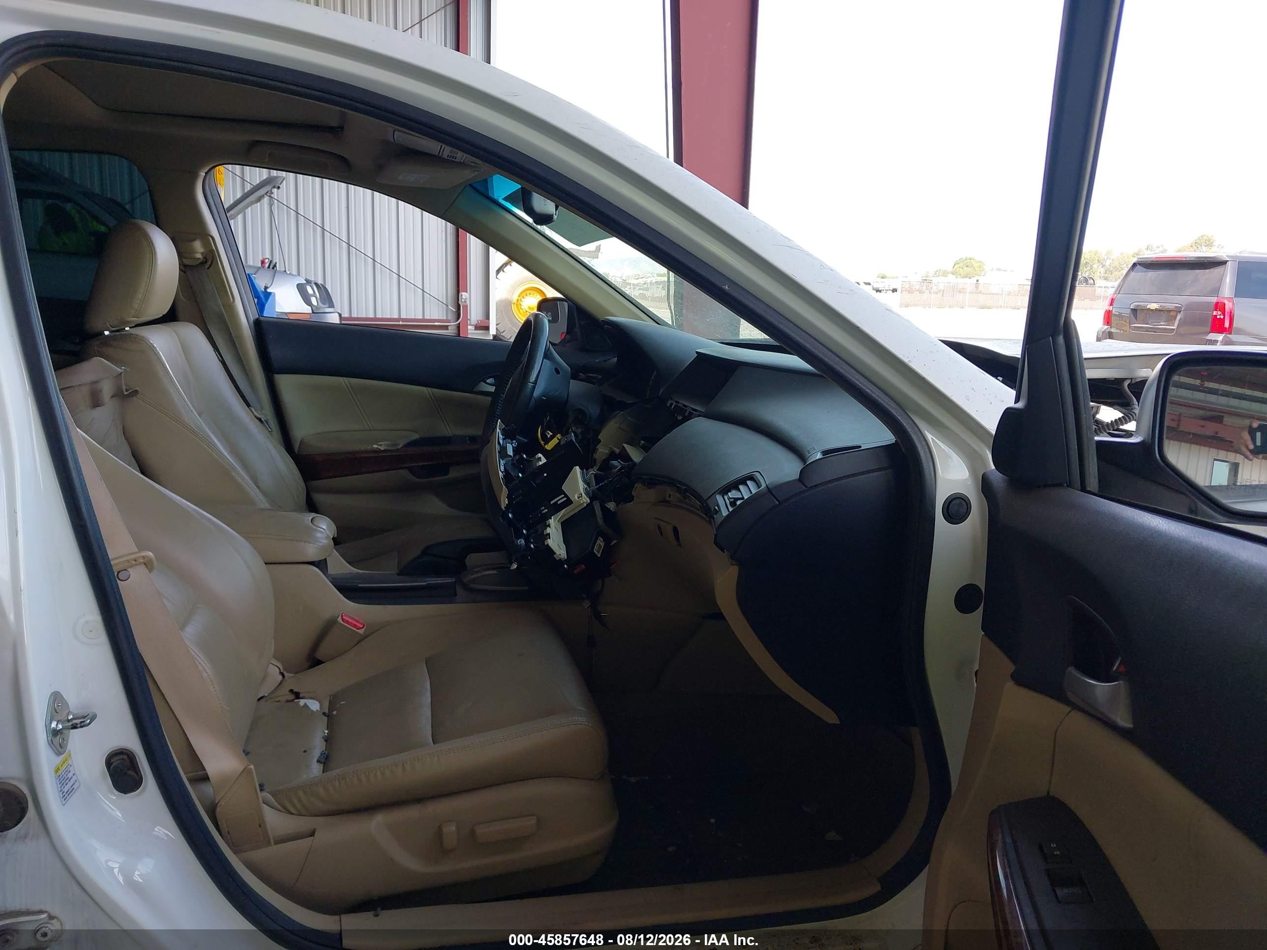 2012 Honda Accord 3.5 Ex-l Белый vin: 1HGCP3F80CA031045