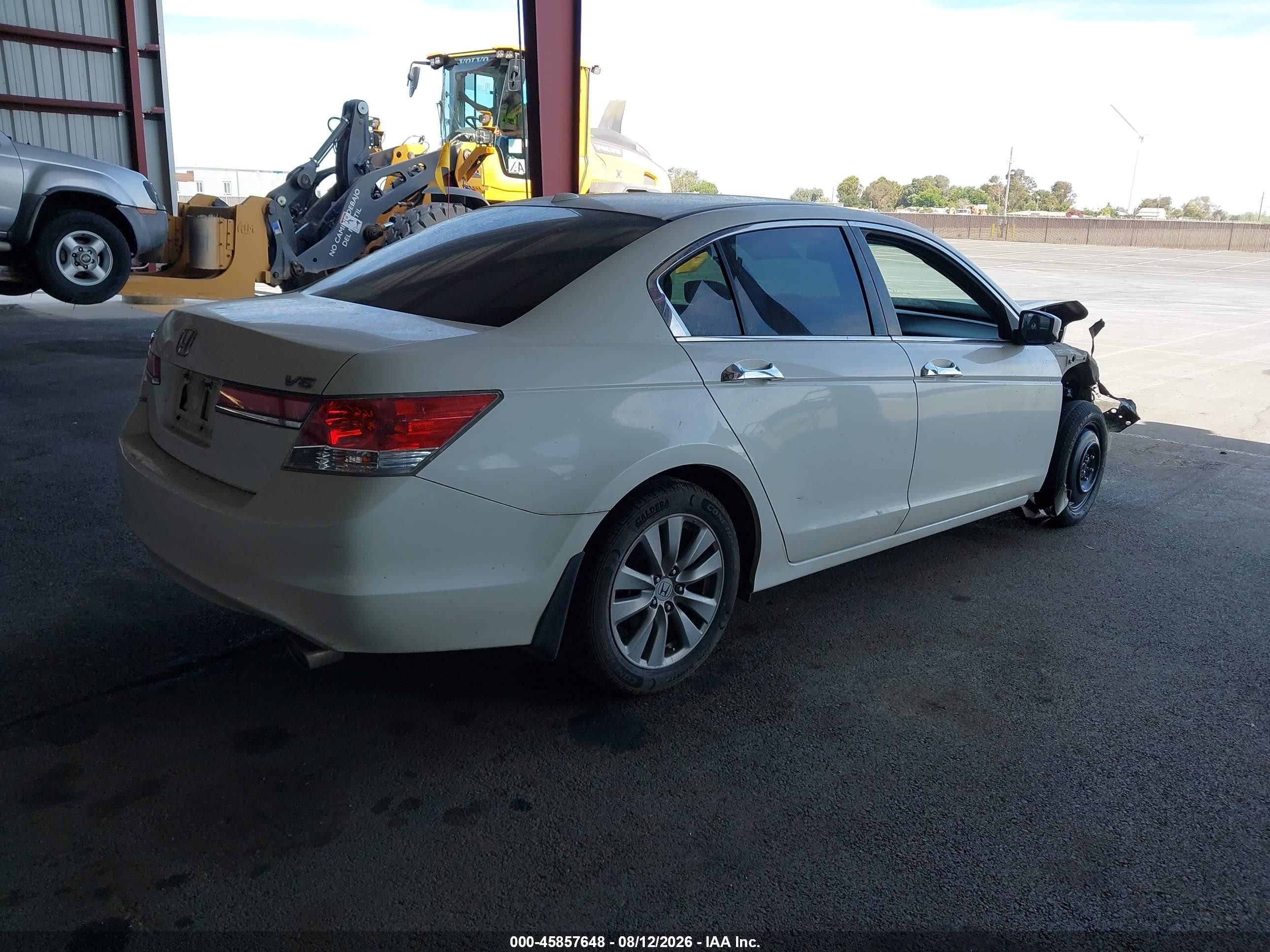 2012 Honda Accord 3.5 Ex-l Белый vin: 1HGCP3F80CA031045