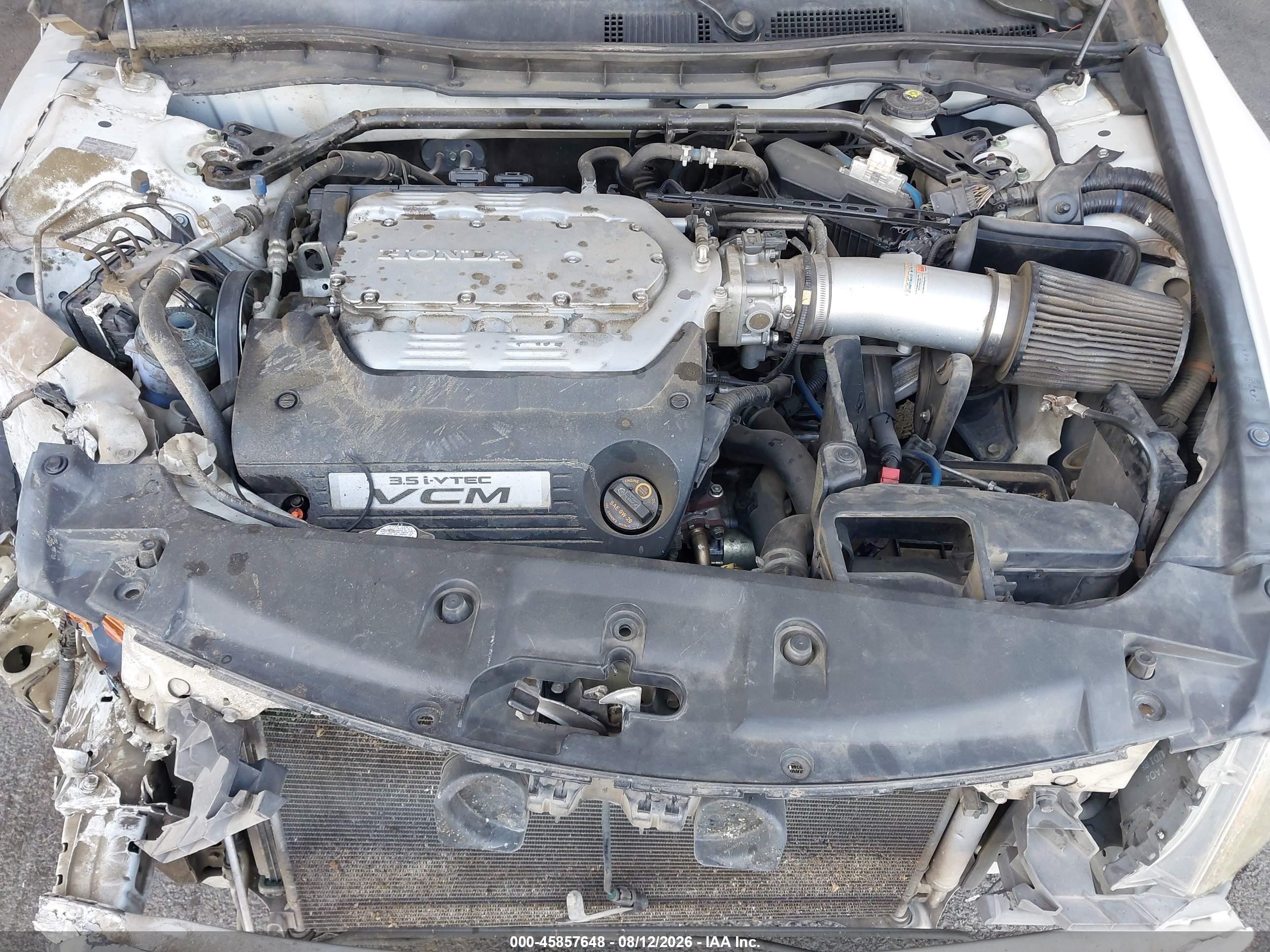2012 Honda Accord 3.5 Ex-l Белый vin: 1HGCP3F80CA031045