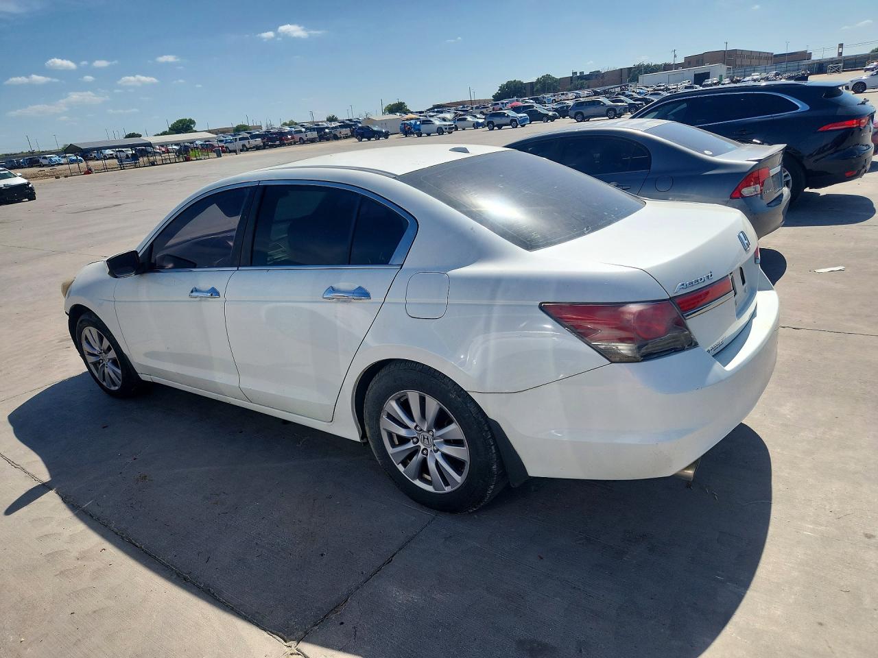 2012 Honda Accord Exl White vin: 1HGCP3F80CA041381