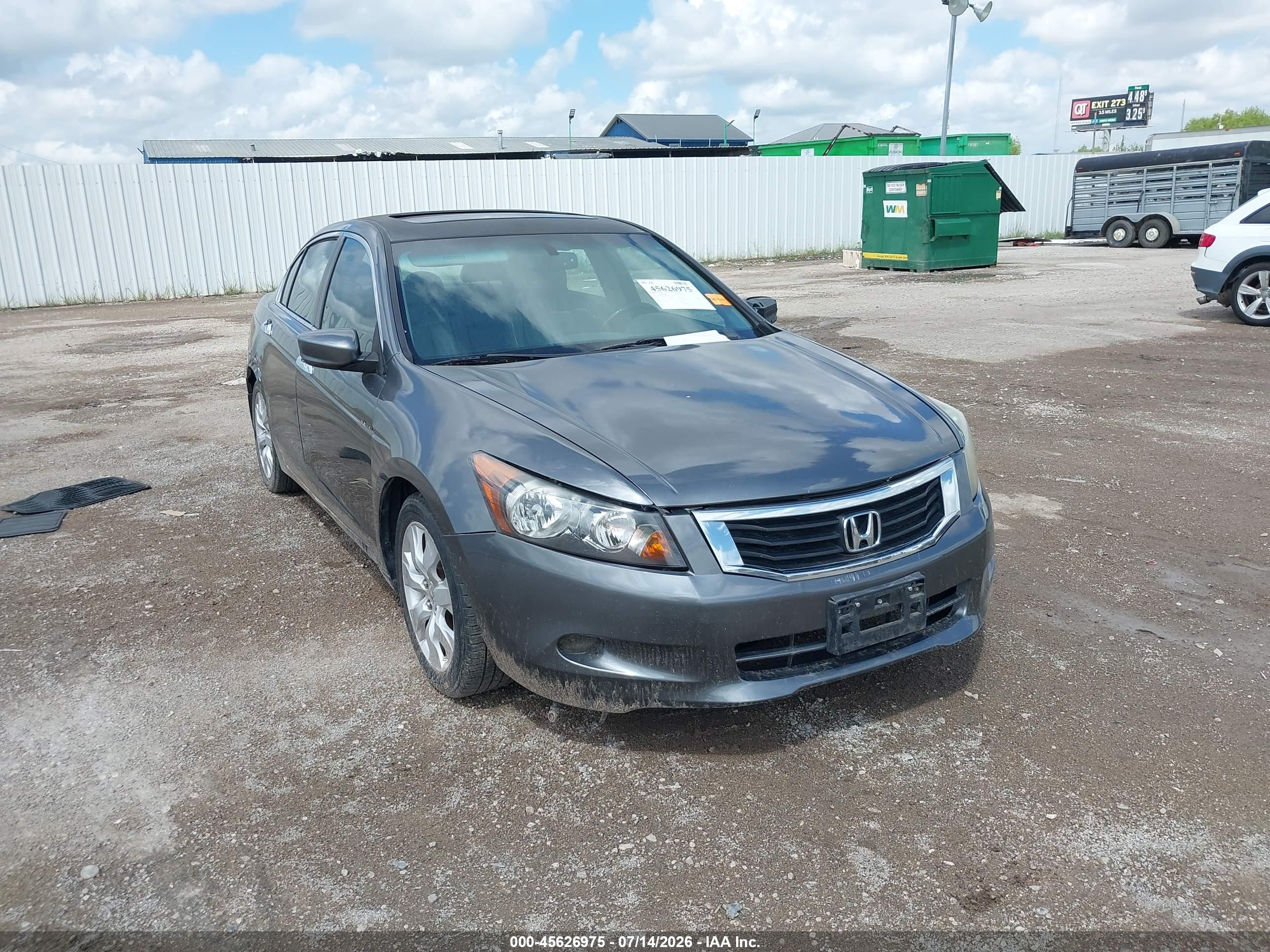 2010 Honda Accord 3.5 Ex-l Gray vin: 1HGCP3F81AA024960