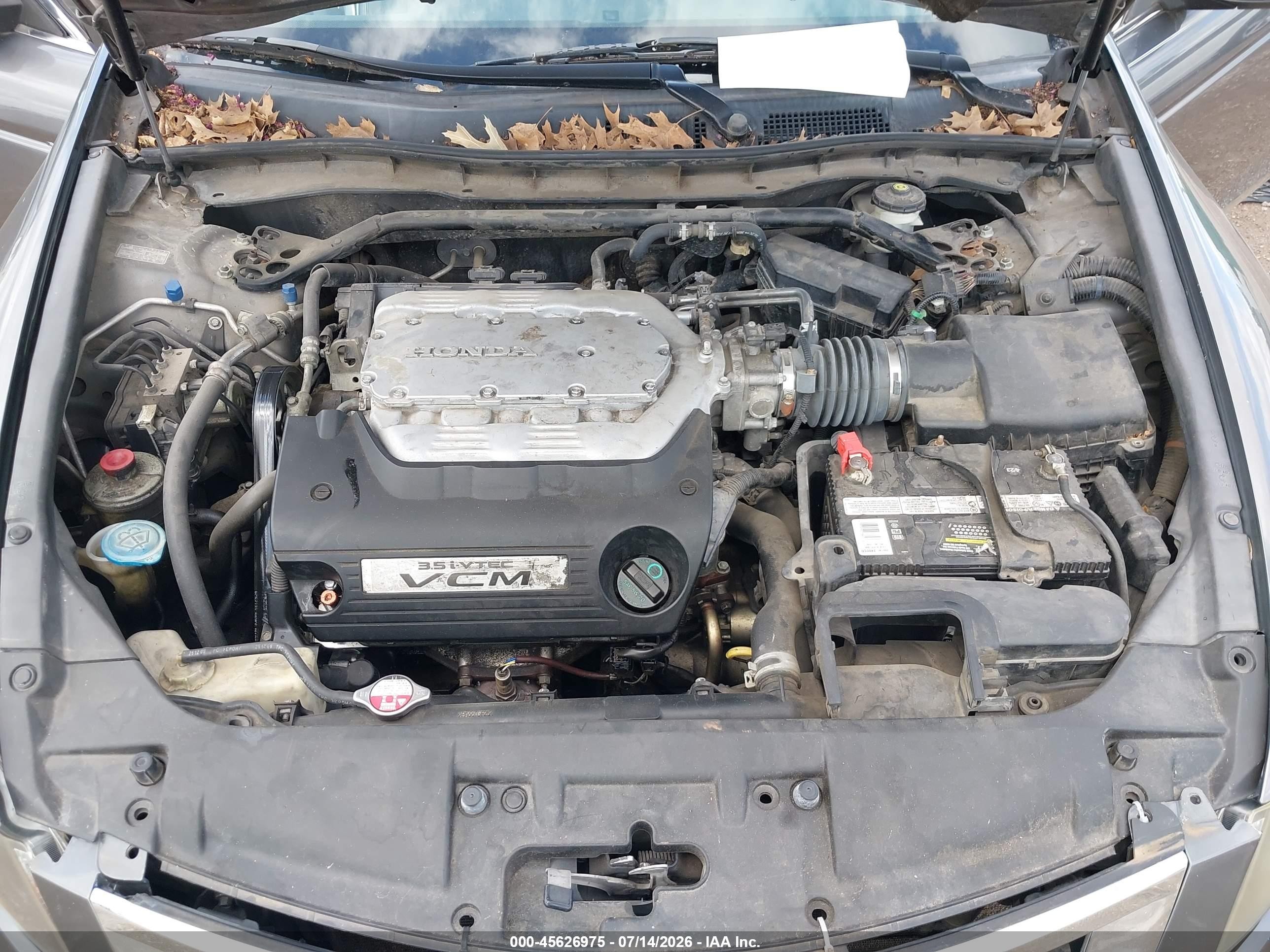 2010 Honda Accord 3.5 Ex-l Gray vin: 1HGCP3F81AA024960