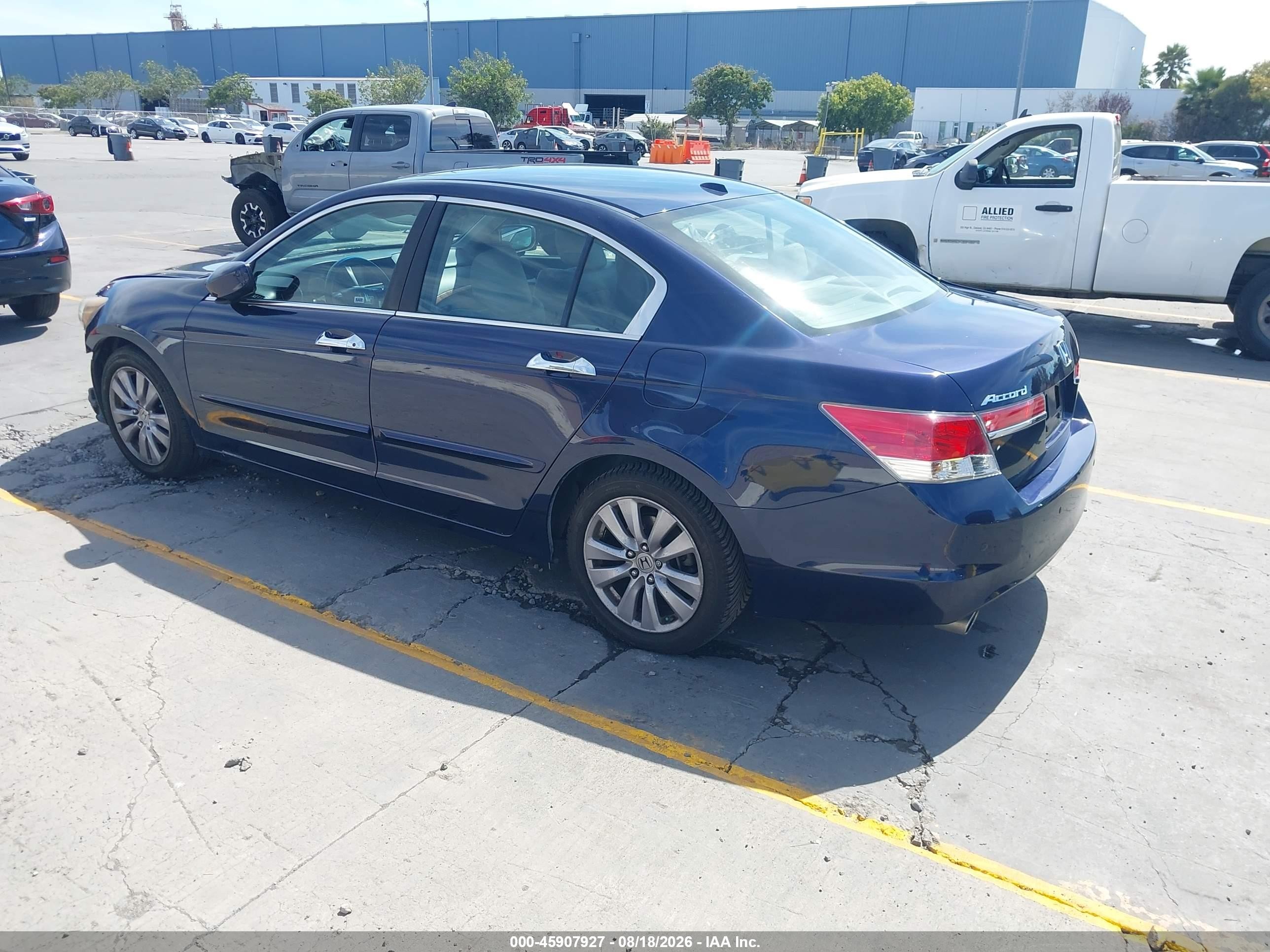 2011 Honda Accord 3.5 Ex-l Синий vin: 1HGCP3F81BA001020