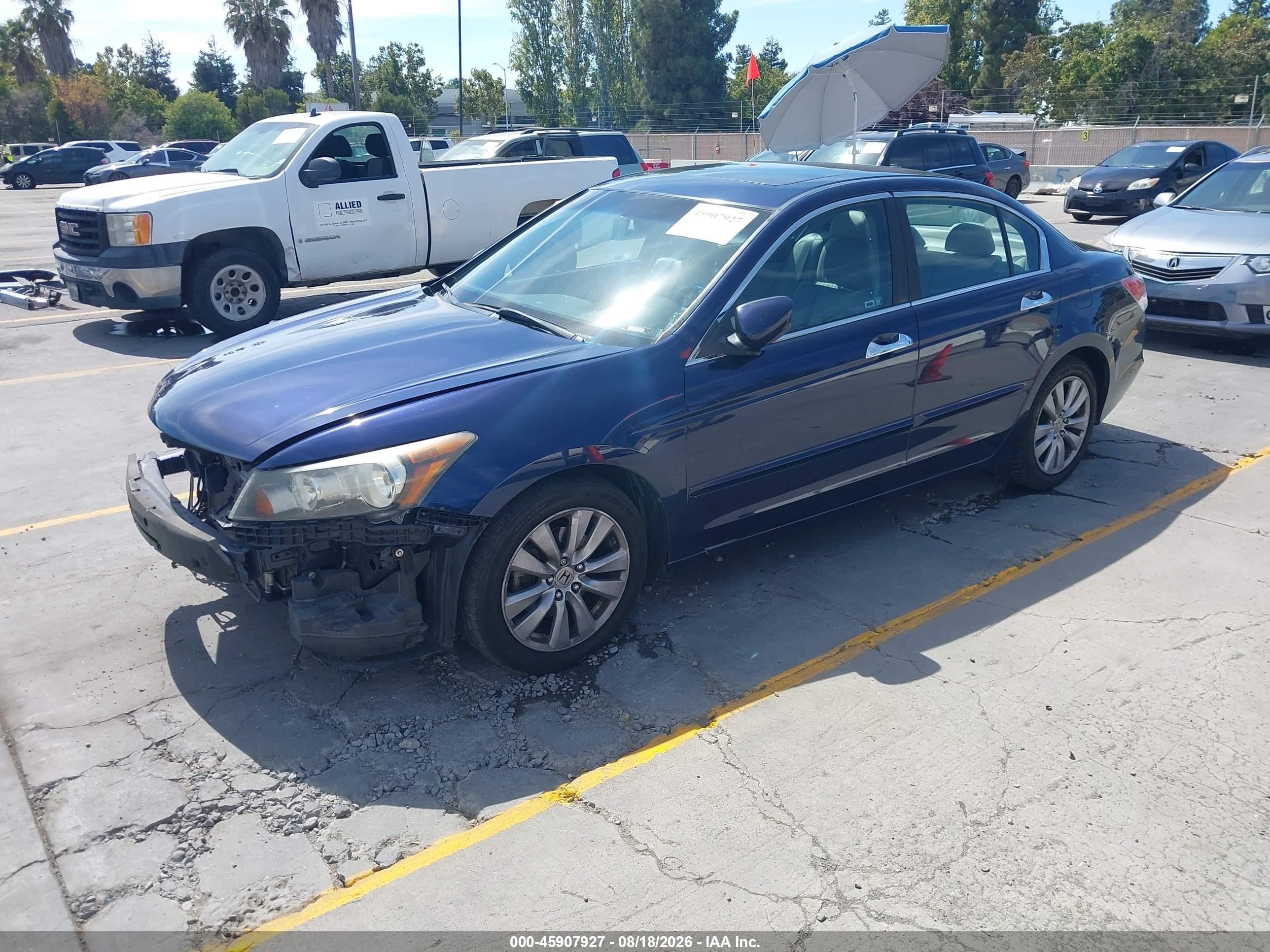 2011 Honda Accord 3.5 Ex-l Синий vin: 1HGCP3F81BA001020