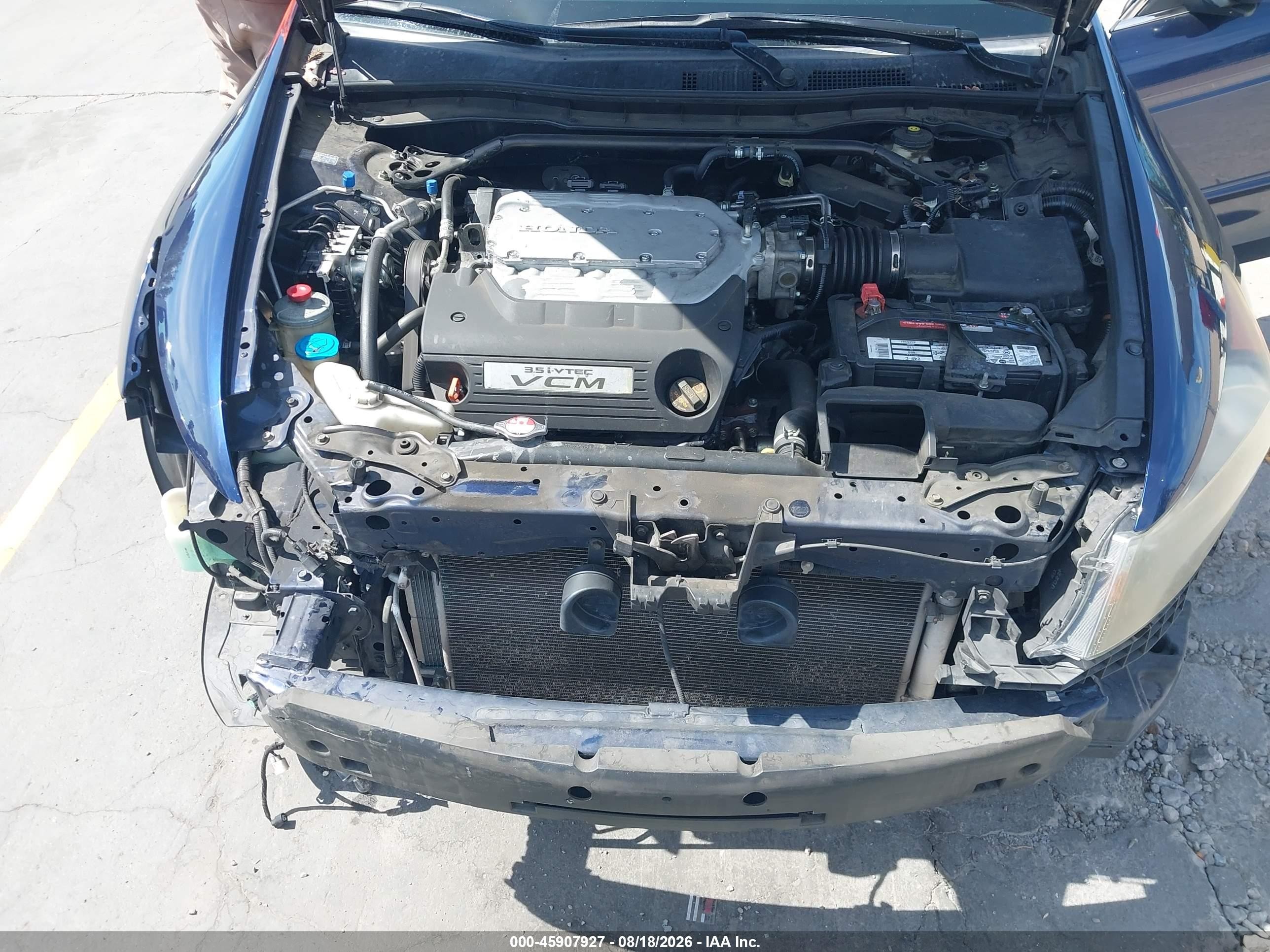 2011 Honda Accord 3.5 Ex-l Синий vin: 1HGCP3F81BA001020