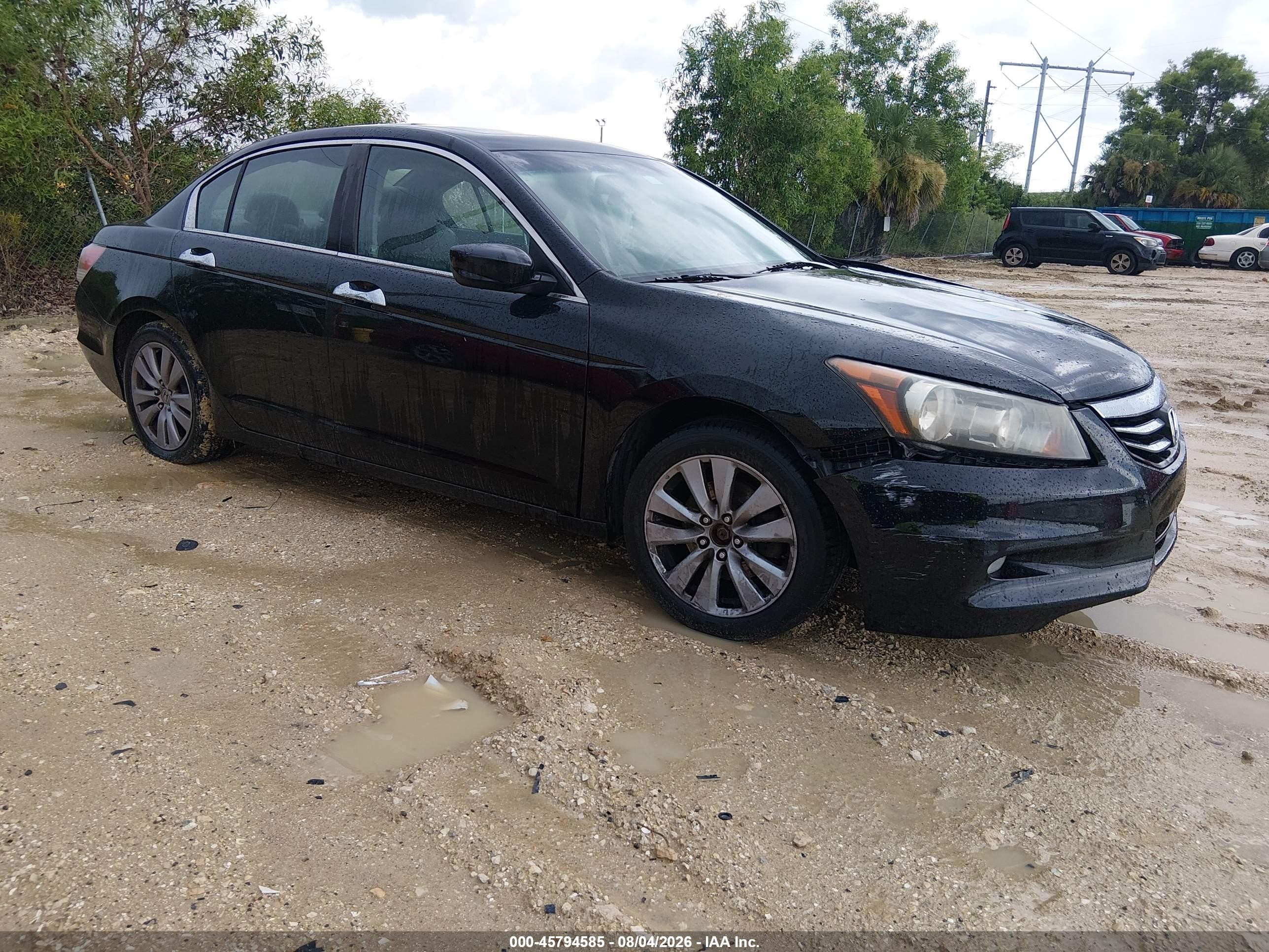 2011 Honda Accord 3.5 Ex-l Black vin: 1HGCP3F81BA003625
