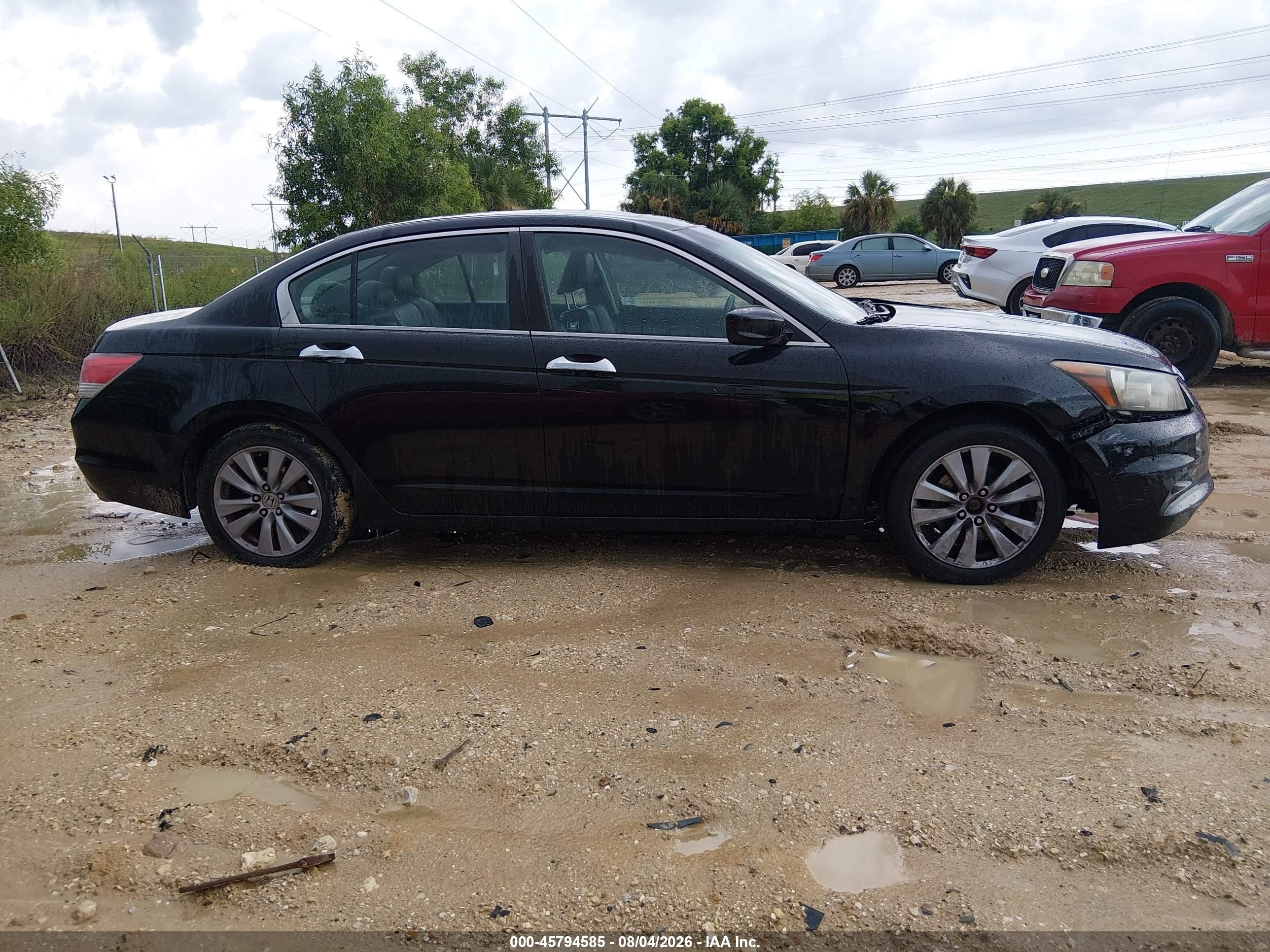 2011 Honda Accord 3.5 Ex-l Black vin: 1HGCP3F81BA003625