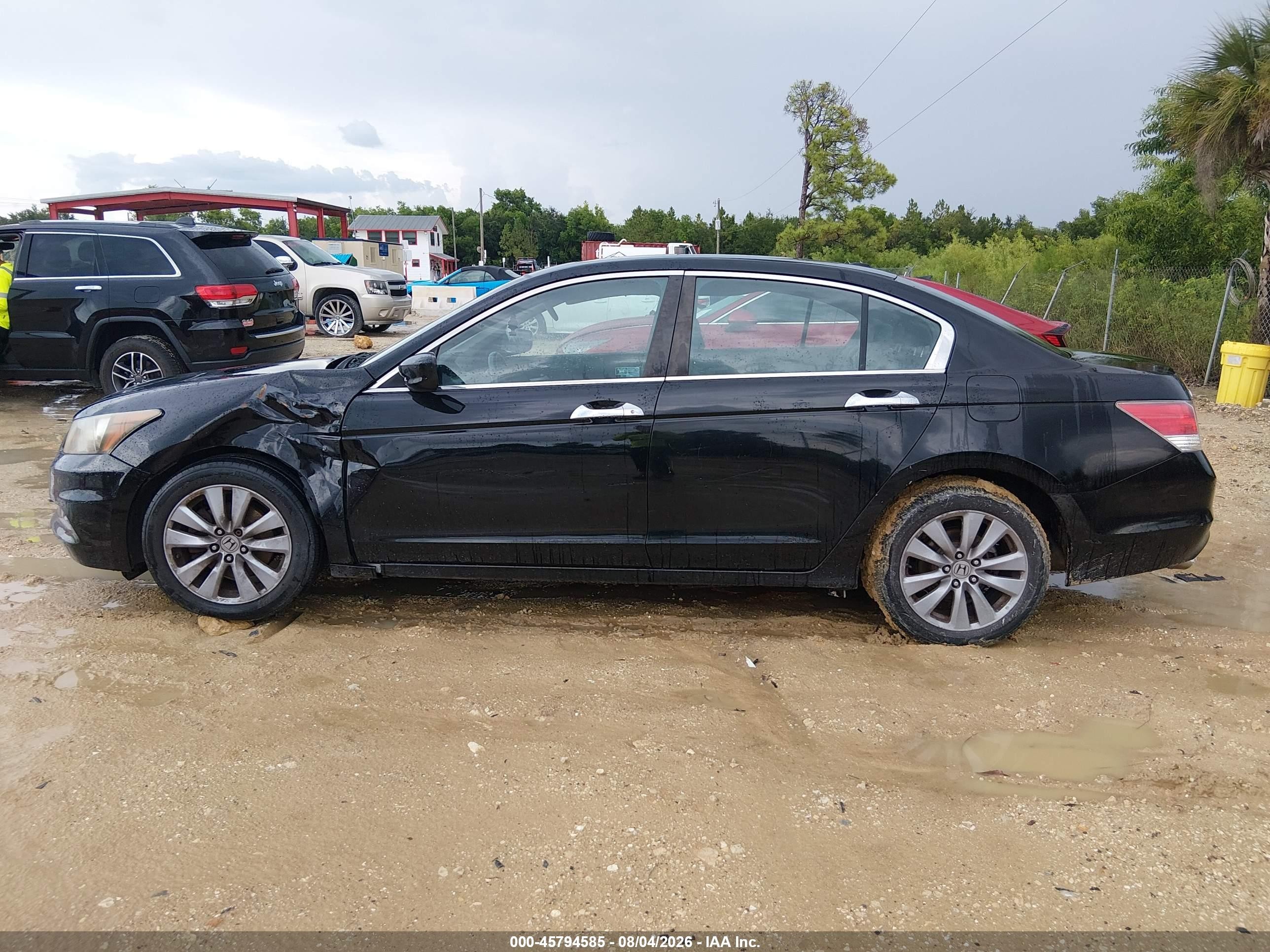 2011 Honda Accord 3.5 Ex-l Black vin: 1HGCP3F81BA003625