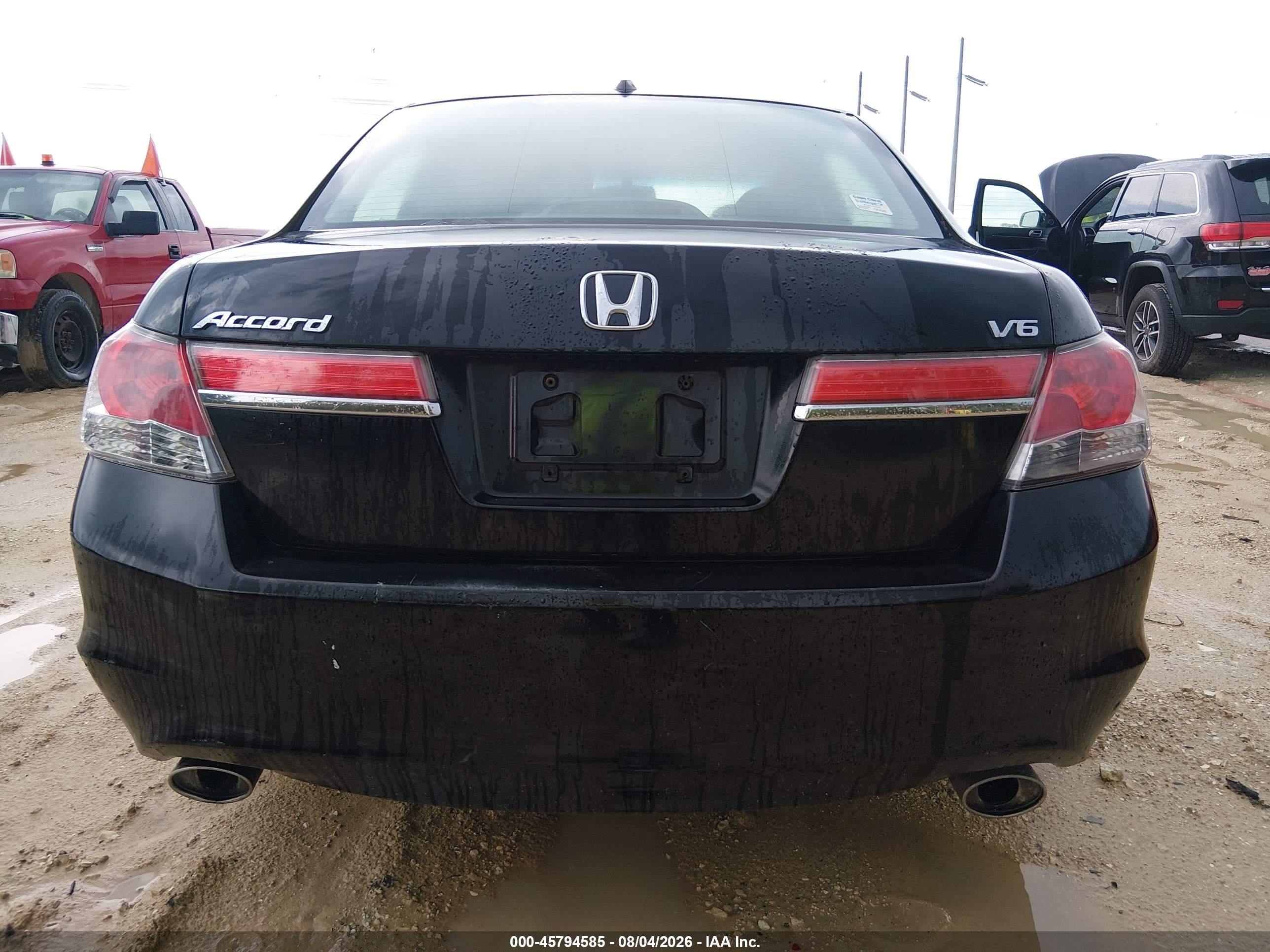 2011 Honda Accord 3.5 Ex-l Black vin: 1HGCP3F81BA003625