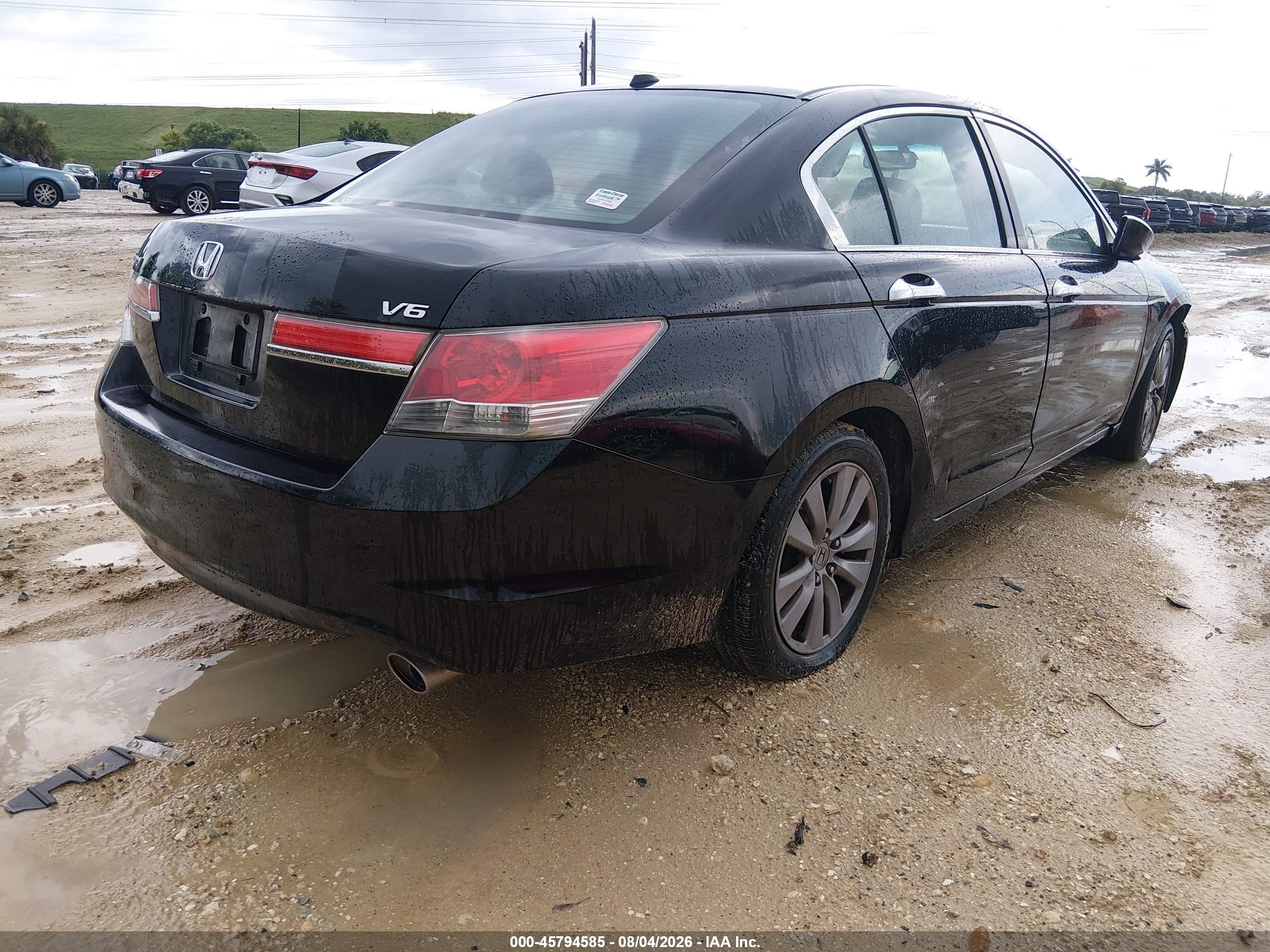 2011 Honda Accord 3.5 Ex-l Black vin: 1HGCP3F81BA003625