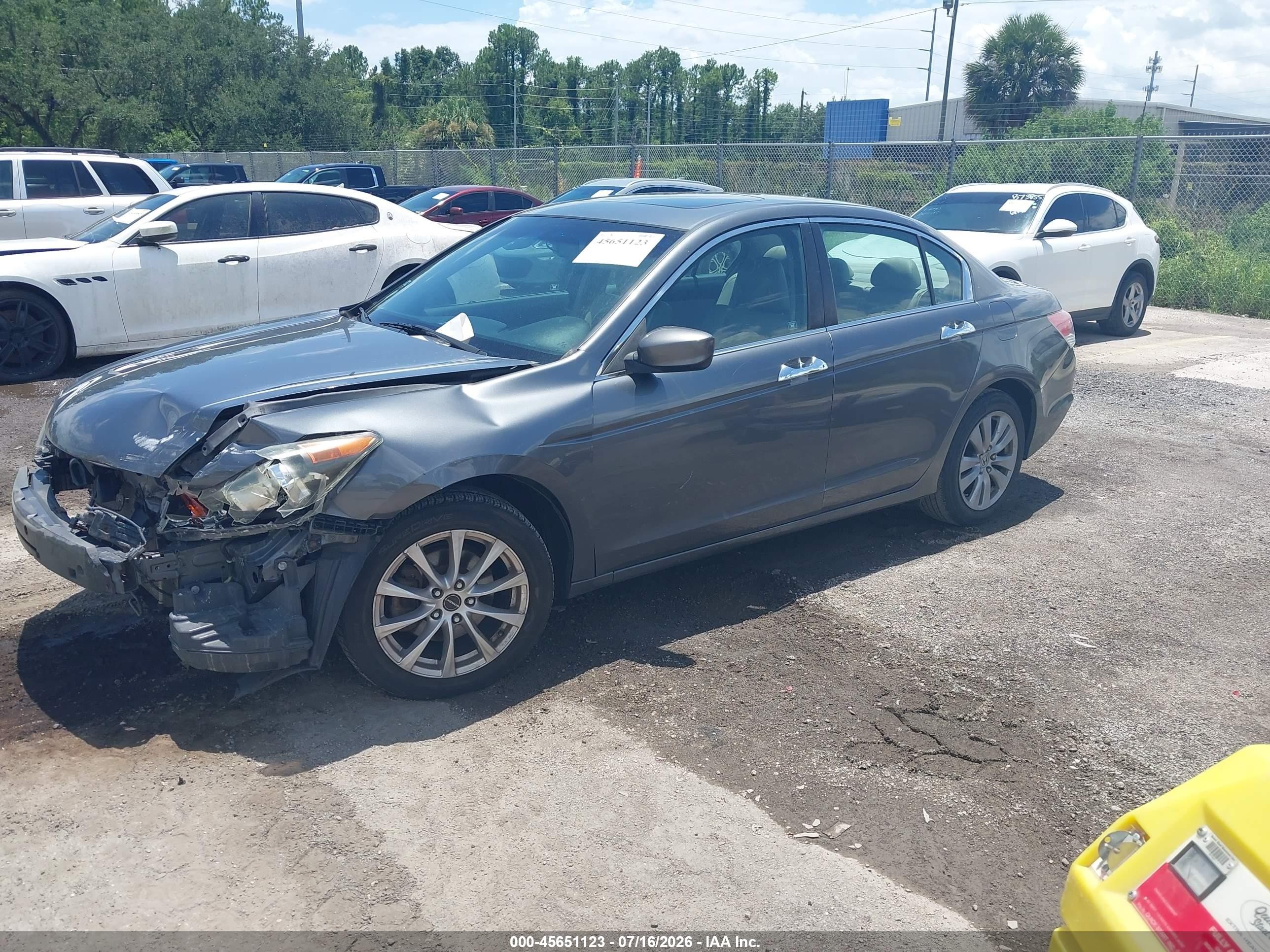 2011 Honda Accord 3.5 Ex-l Серый vin: 1HGCP3F81BA004399