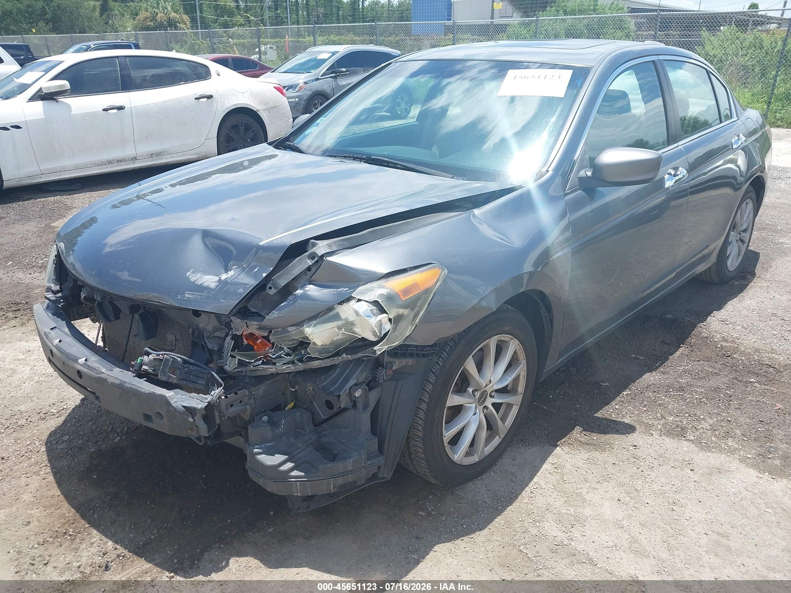 2011 Honda Accord 3.5 Ex-l Серый vin: 1HGCP3F81BA004399