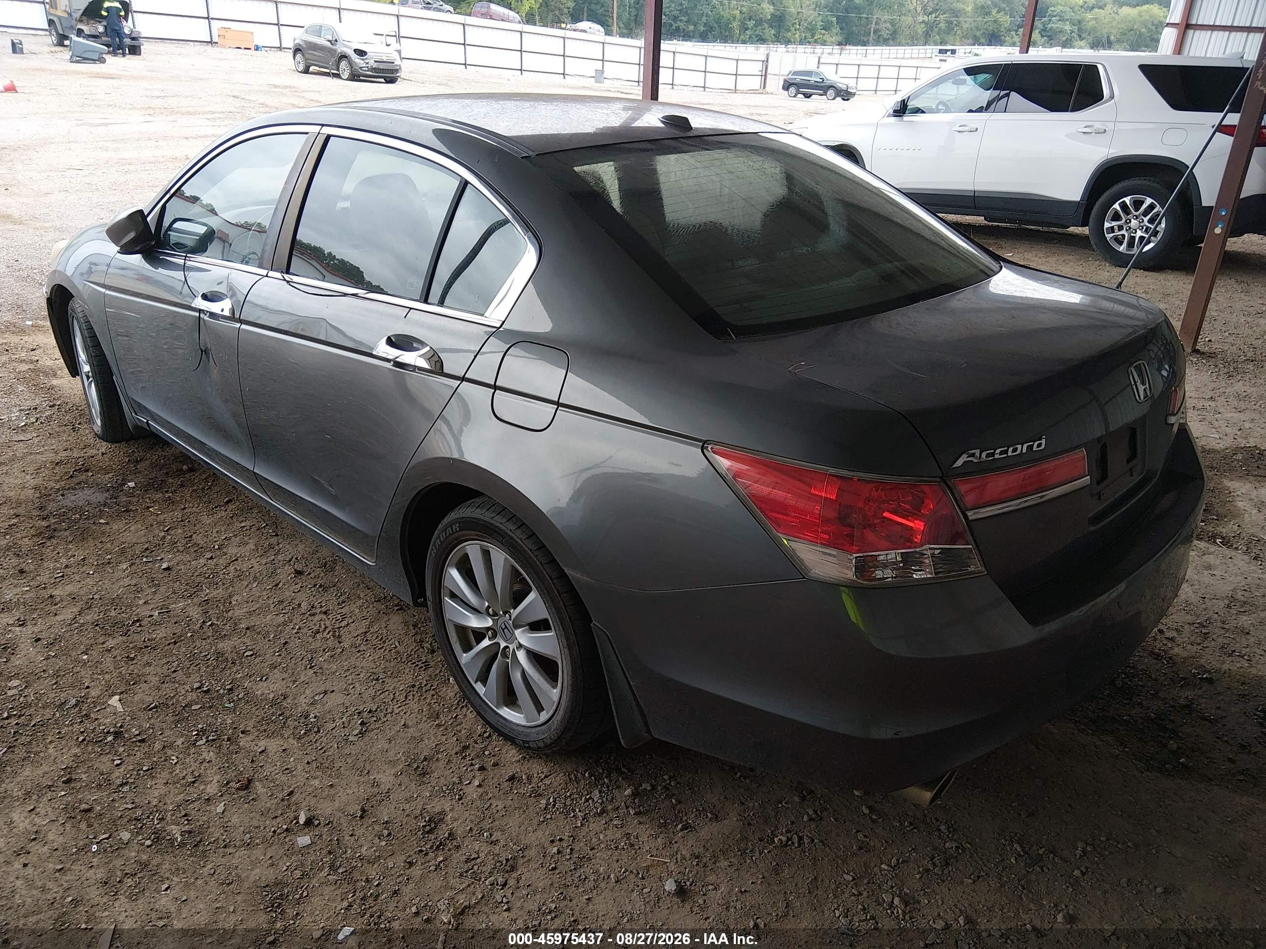 2011 Honda Accord 3.5 Ex-l Gray vin: 1HGCP3F81BA008758