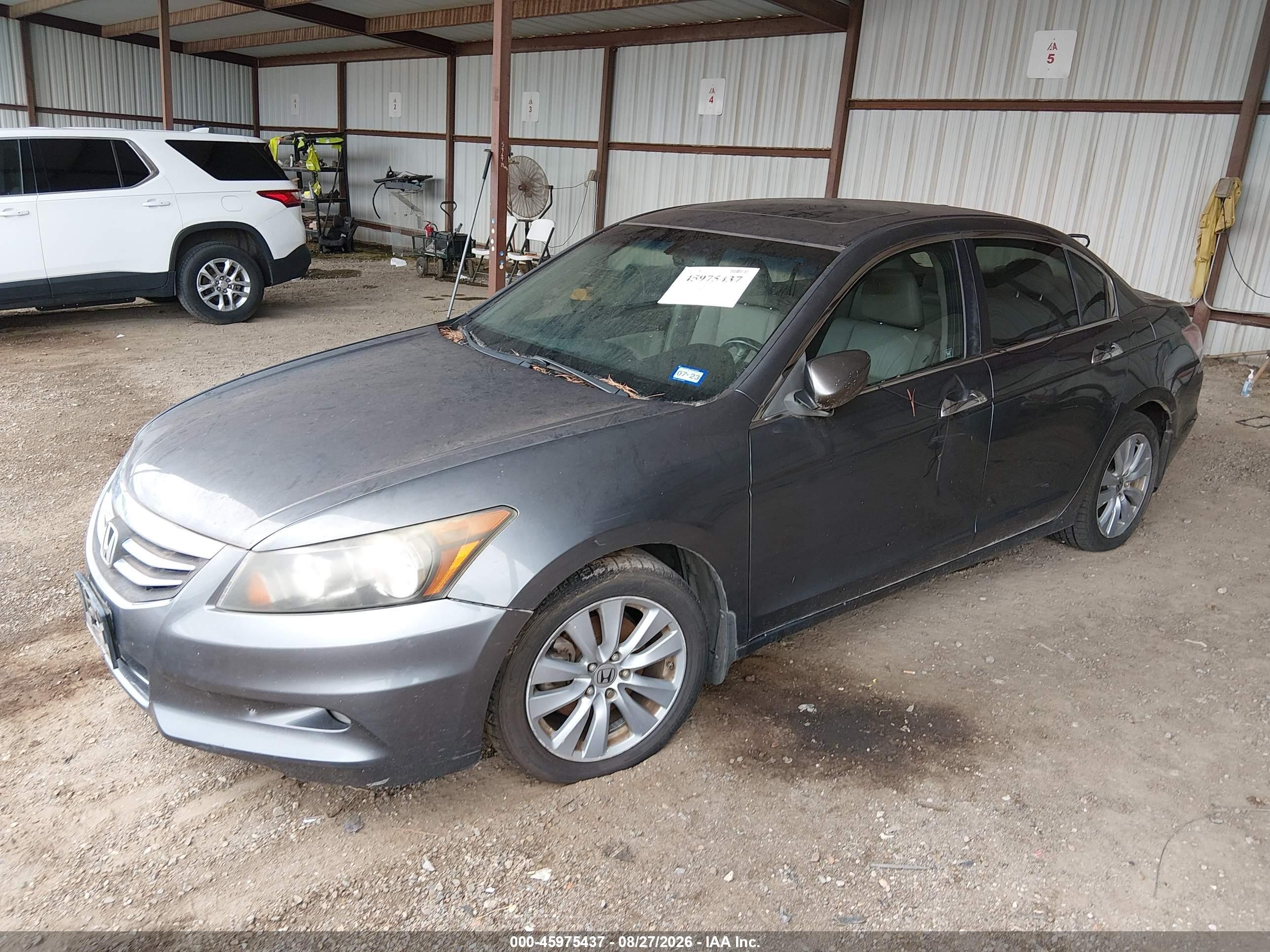 2011 Honda Accord 3.5 Ex-l Gray vin: 1HGCP3F81BA008758
