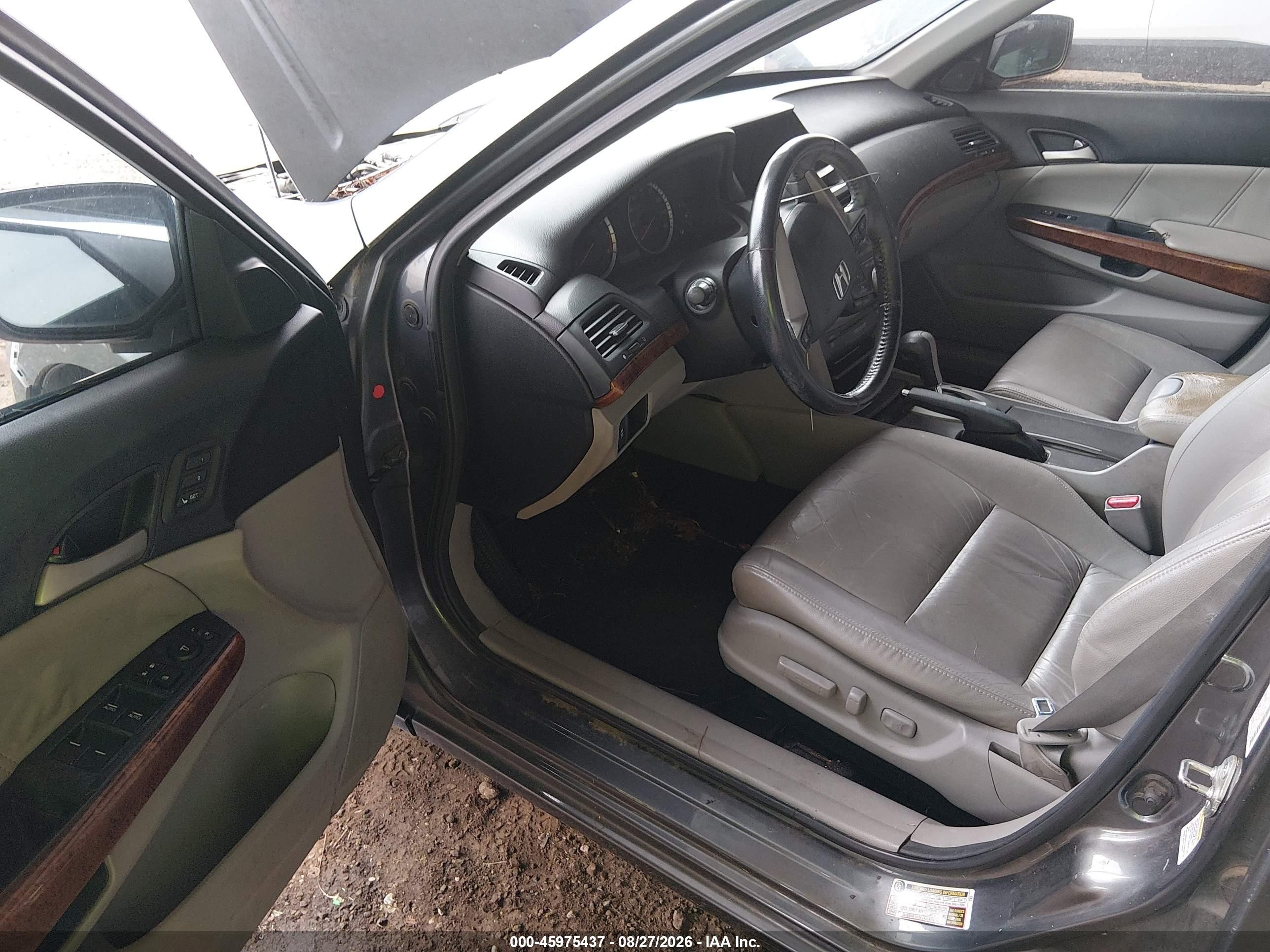 2011 Honda Accord 3.5 Ex-l Gray vin: 1HGCP3F81BA008758