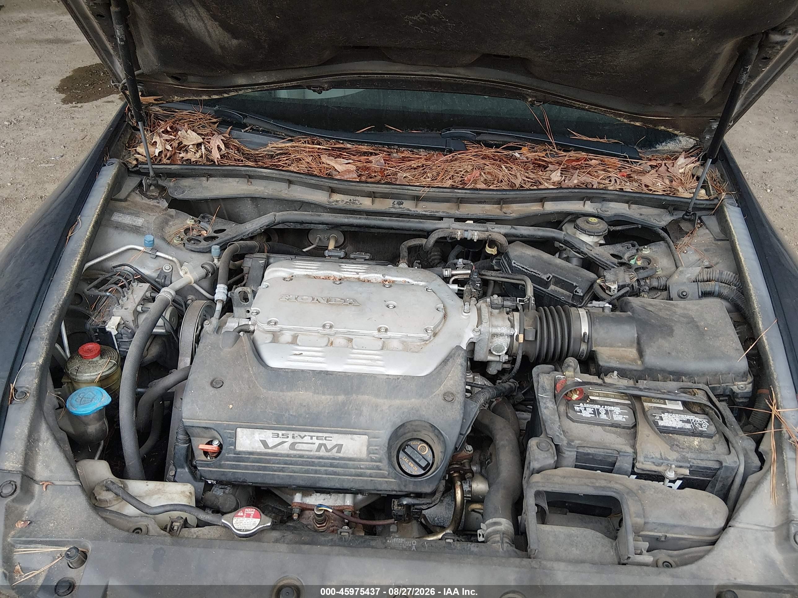 2011 Honda Accord 3.5 Ex-l Gray vin: 1HGCP3F81BA008758